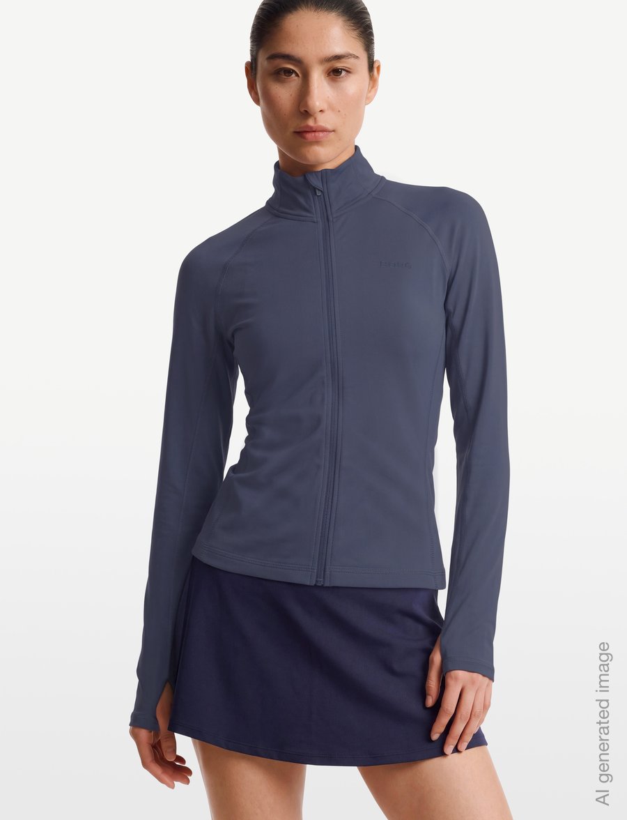 Björn Borg - BORG FULL ZIP MIDLAYER - oberteile - nightshadow blue - 3