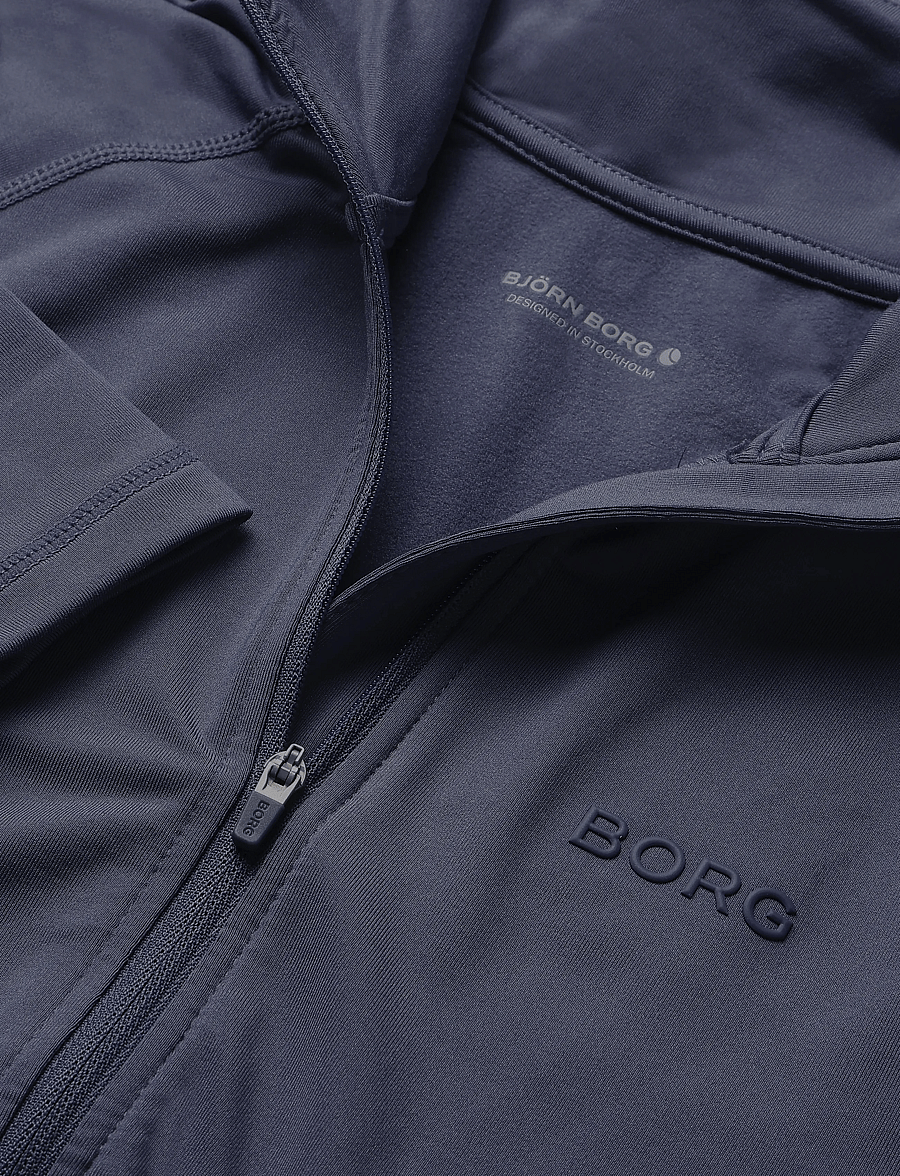 Björn Borg - BORG FULL ZIP MIDLAYER - oberteile - nightshadow blue - 2