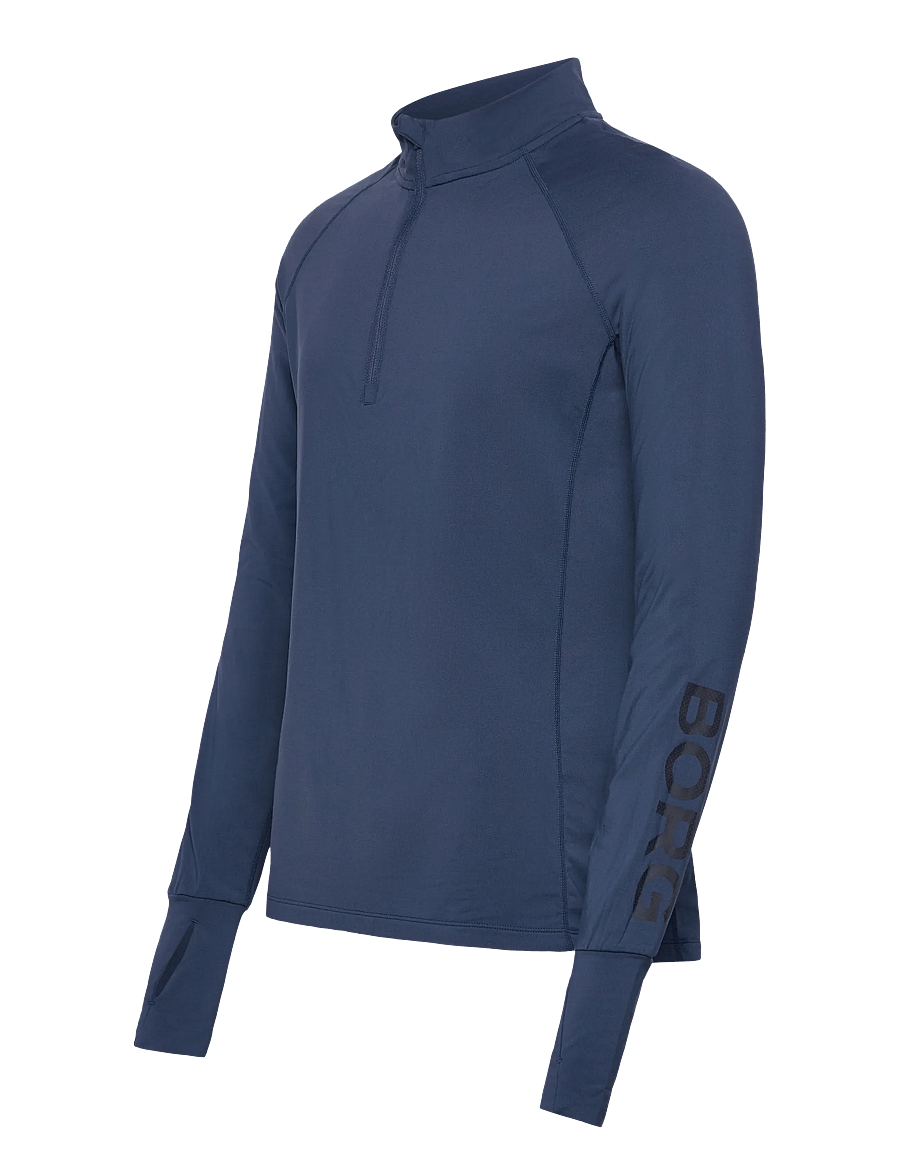 Björn Borg - BORG MIDLAYER HALF ZIP - flisiniai ir viršutiniai drabužiai - sargasso sea - 3
