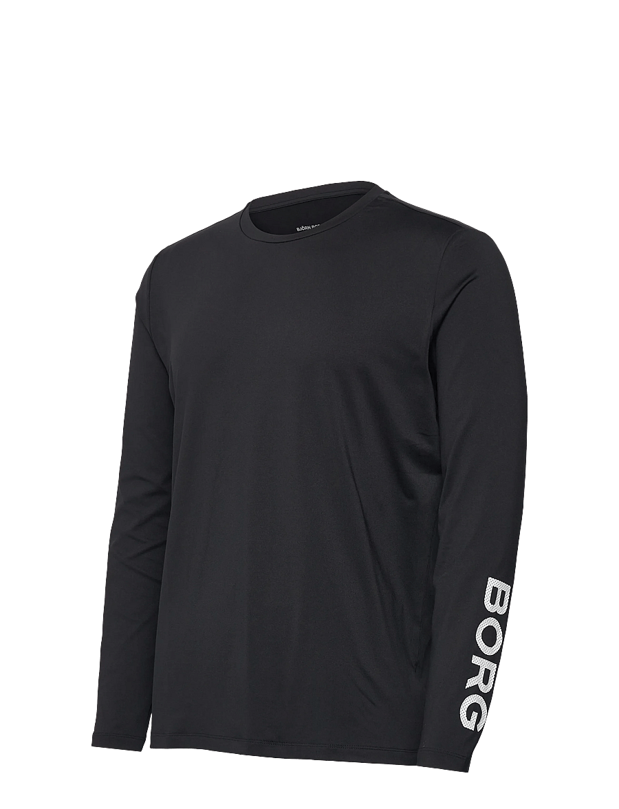 Björn Borg - BORG LONG SLEEVE T-SHIRT - pikkade varrukatega alussärgid - black beauty - 2