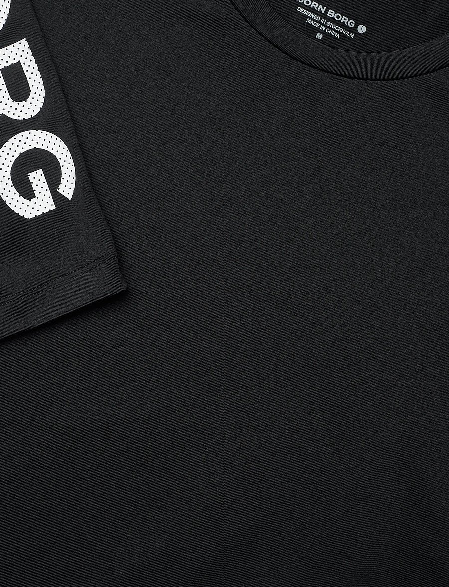 Björn Borg - BORG LONG SLEEVE T-SHIRT - pikkade varrukatega alussärgid - black beauty - 4