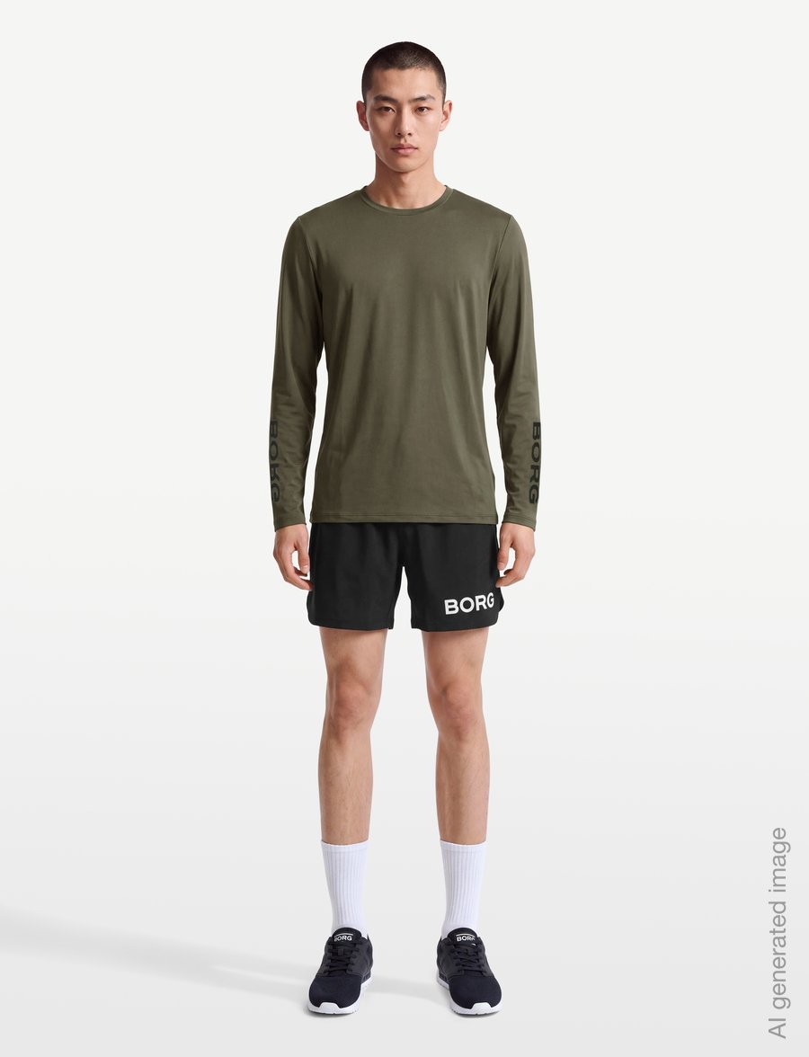 Björn Borg - BORG LONG SLEEVE T-SHIRT - langarmshirts - kalamata - 0