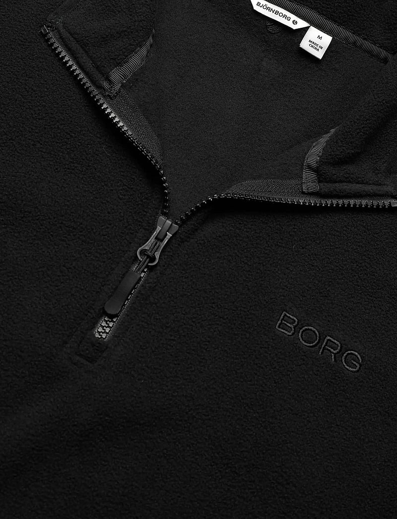 Björn Borg - BORG HALF ZIP FLEECE - fleece og mellemlag - black beauty - 2