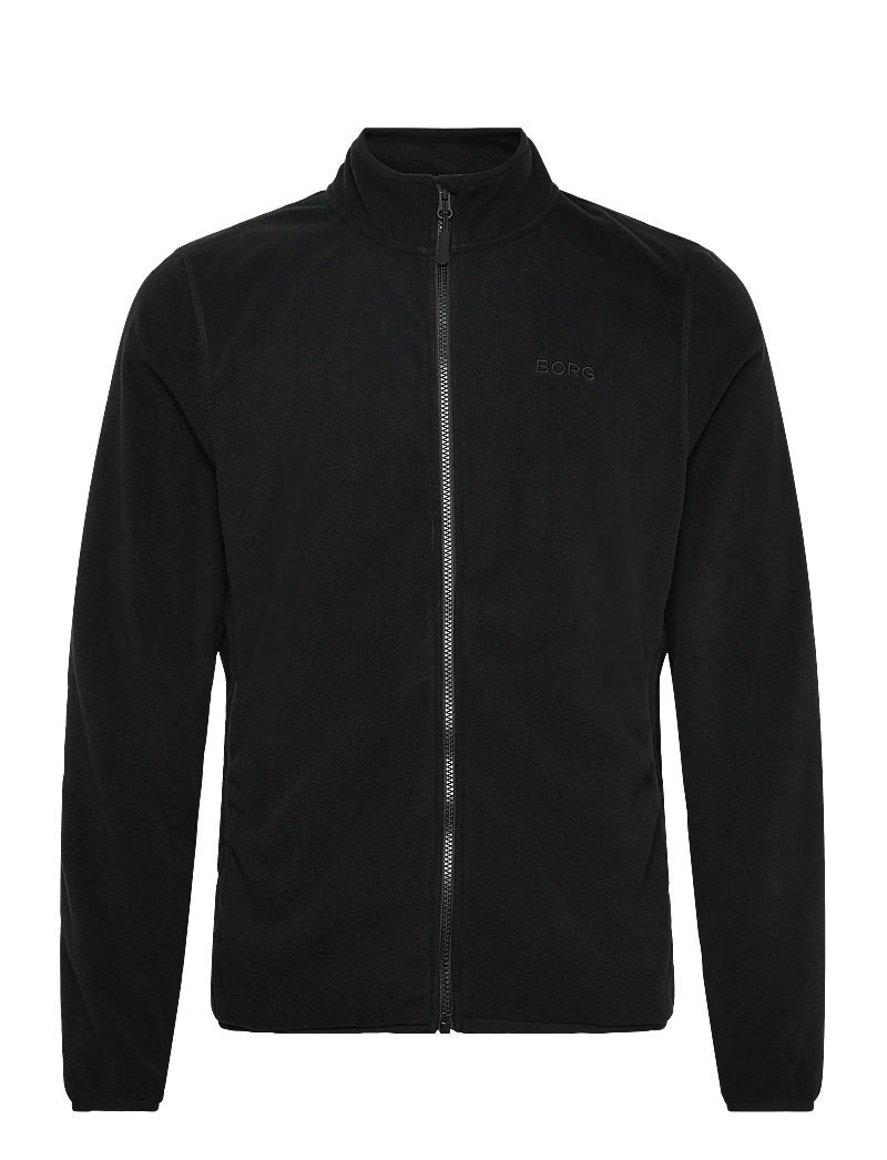 Björn Borg - BORG FULL ZIP FLEECE - fleece og mellemlag - black beauty - 0