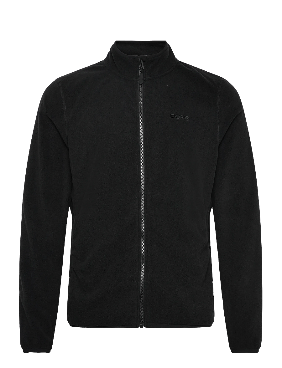 Björn Borg - BORG FULL ZIP FLEECE - overdele - black beauty - 0