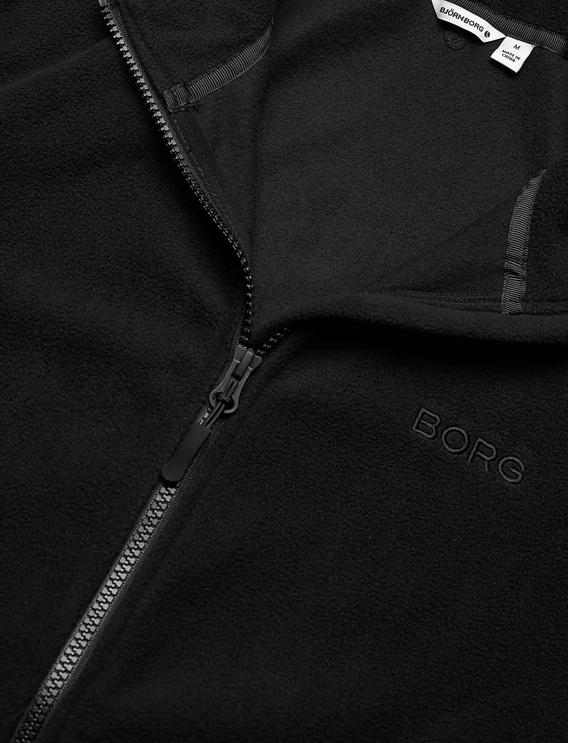 Björn Borg - BORG FULL ZIP FLEECE - fleece og mellemlag - black beauty - 2