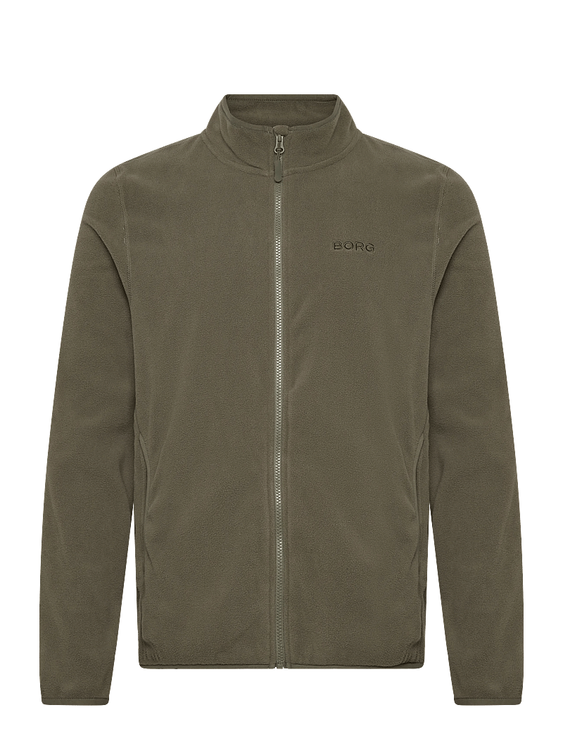 Björn Borg - BORG FULL ZIP FLEECE - flīsa un siltās jakas - dusty olive - 0