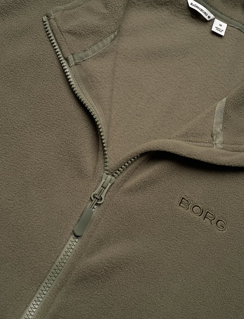Björn Borg - BORG FULL ZIP FLEECE - flīsa un siltās jakas - dusty olive - 2