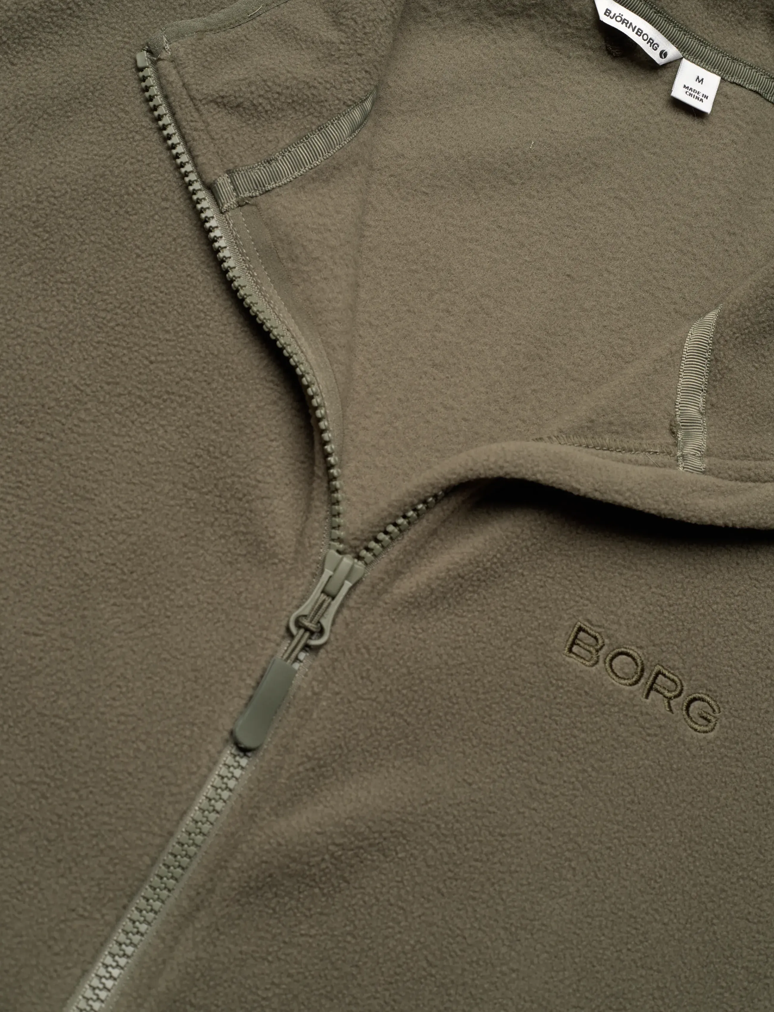 Björn Borg - BORG FULL ZIP FLEECE - sport - dusty olive - 2
