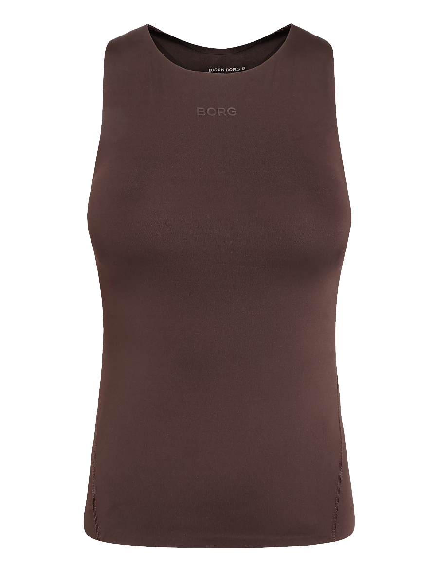 Björn Borg - BORG 2 IN 1 TANK TOP - Õlapaeltega pluusid - coffee bean - 0