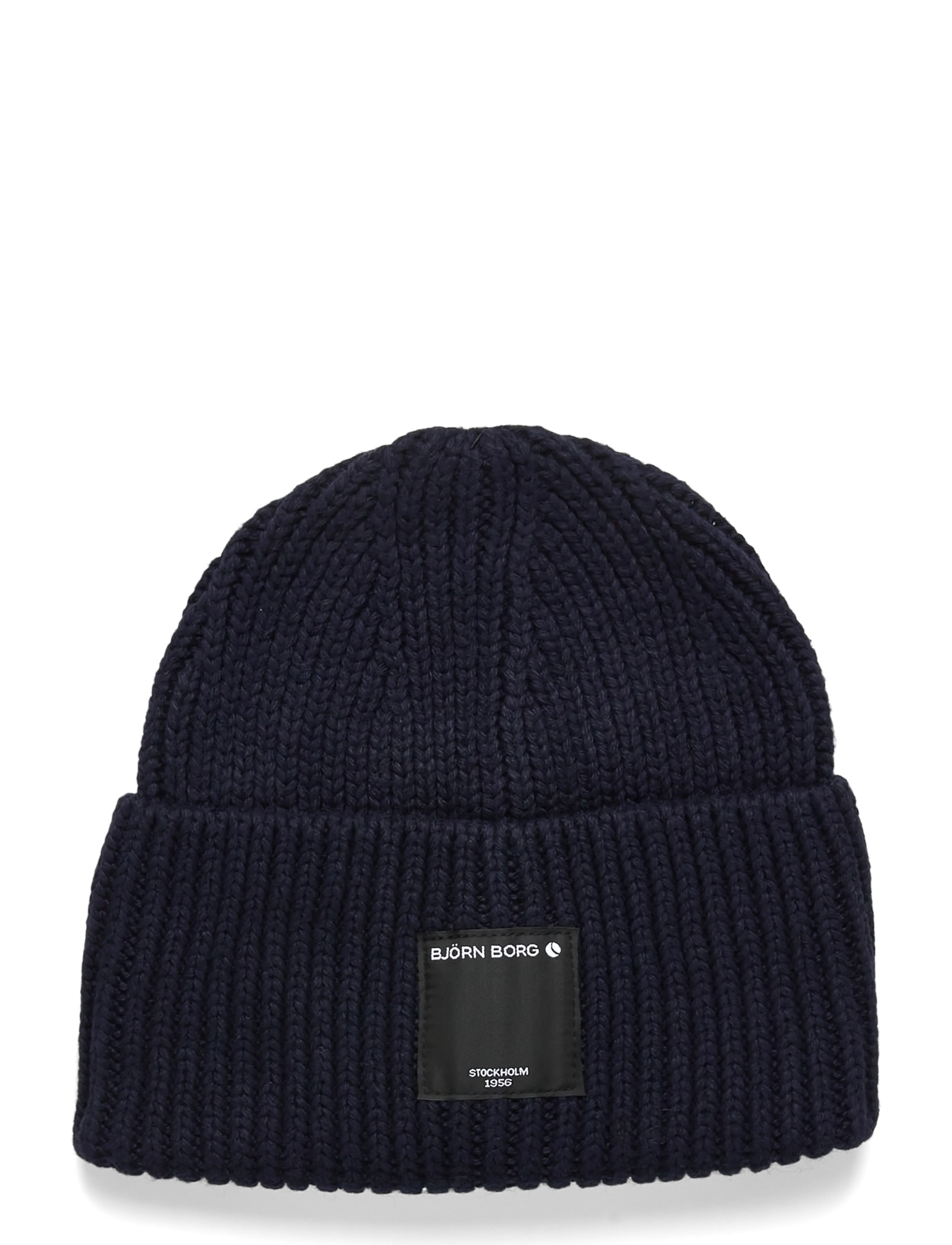 Björn Borg Centre Knit Beanie, One Size, Black, Sport Accessories > Sport Beanies, Dame