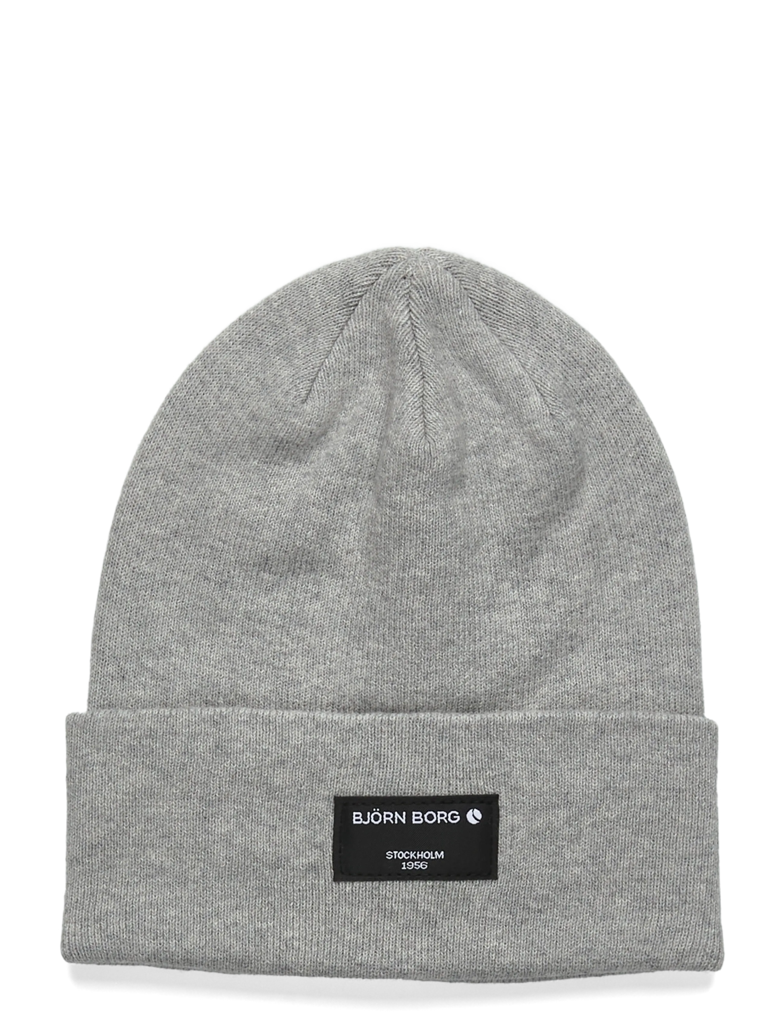 Björn Borg Centre Beanie, One Size, Grey, Sport Accessories > Sport Beanies, Dame