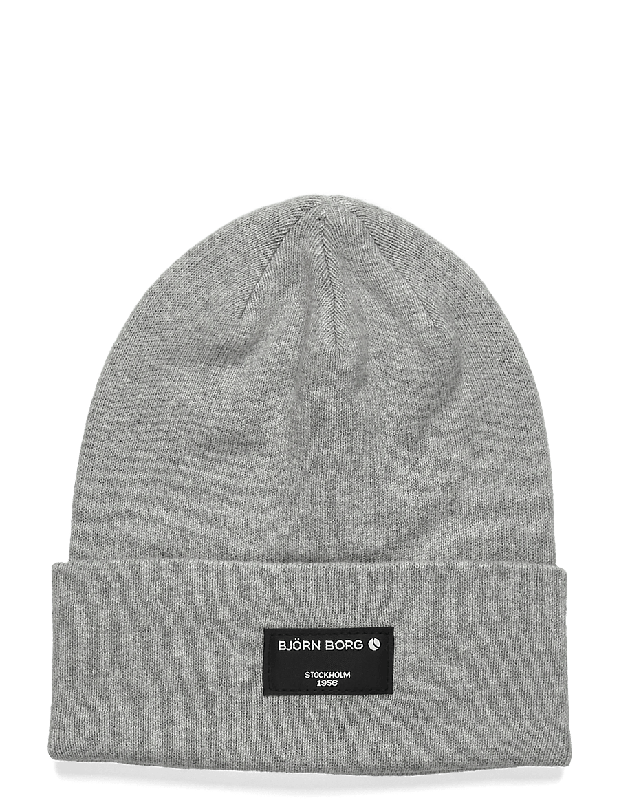 Björn Borg - CENTRE BEANIE - adītas cepures - light grey melange - 0