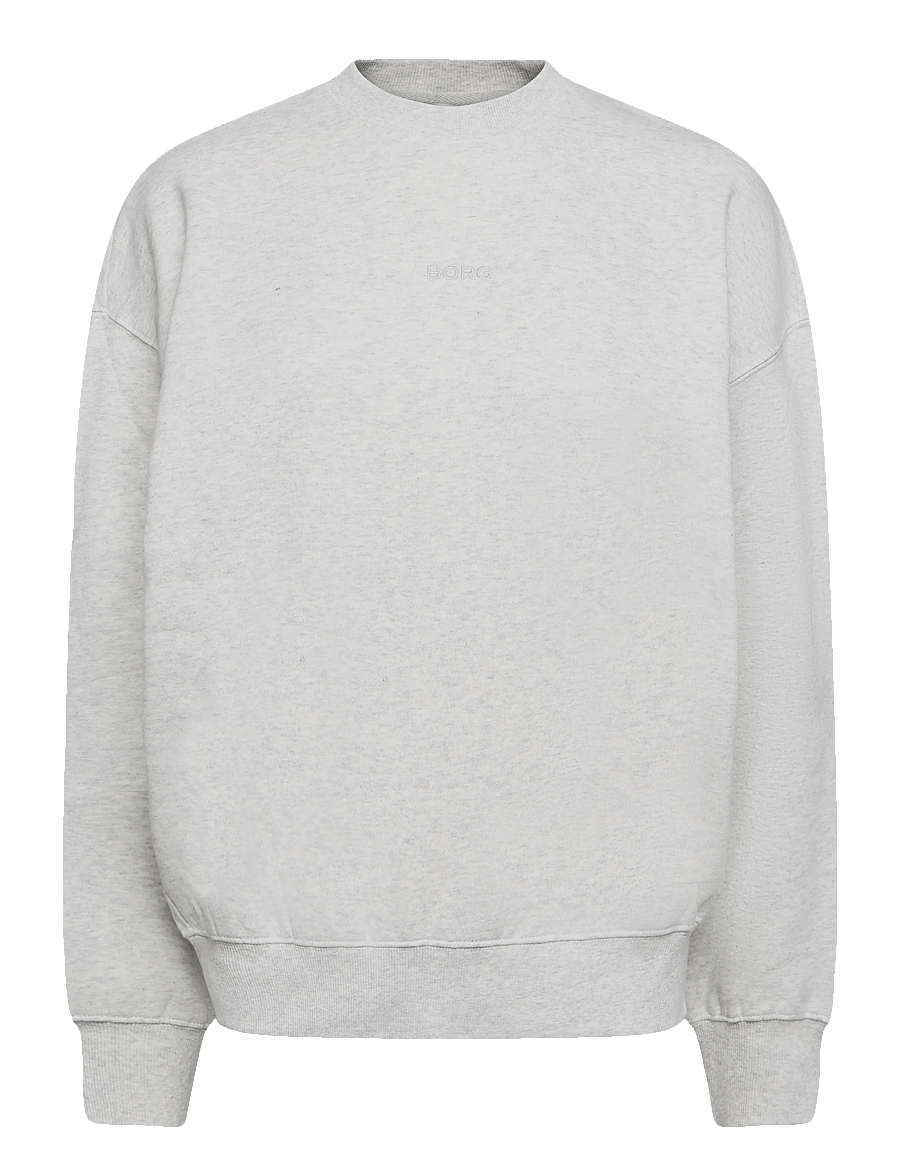 Björn Borg - STUDIO OVERSIZED SWEATSHIRT - Överdelar - ultra light grey melange - 0