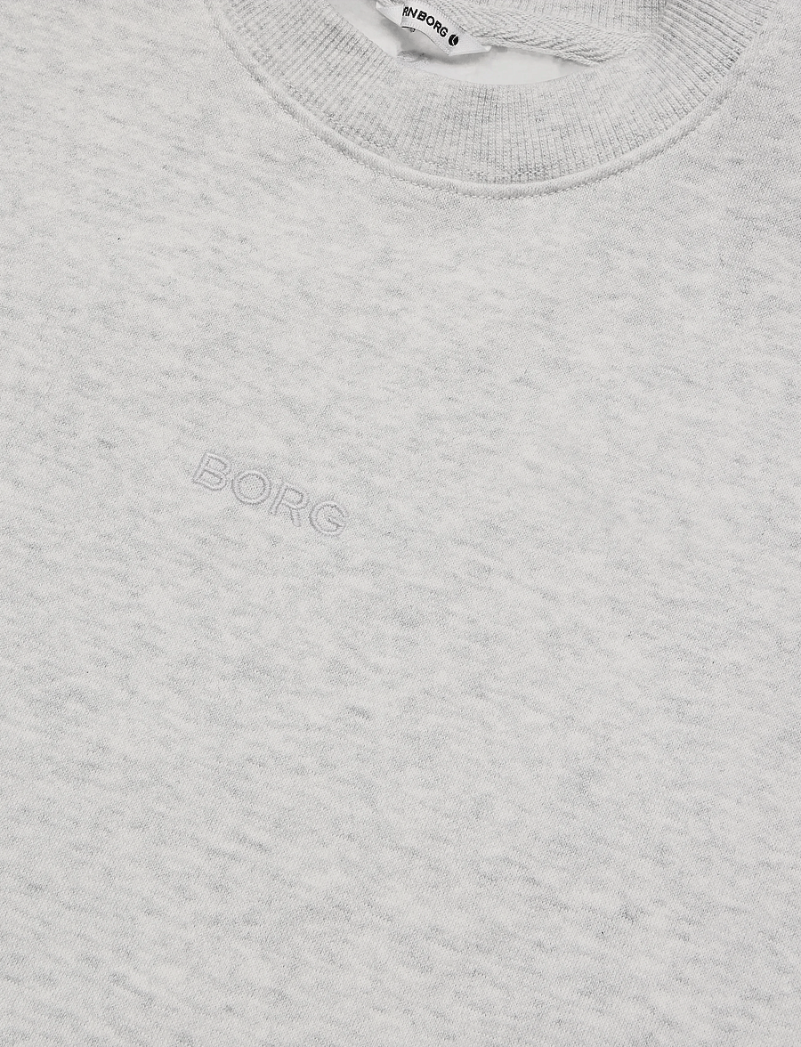 Björn Borg - STUDIO OVERSIZED SWEATSHIRT - Överdelar - ultra light grey melange - 2