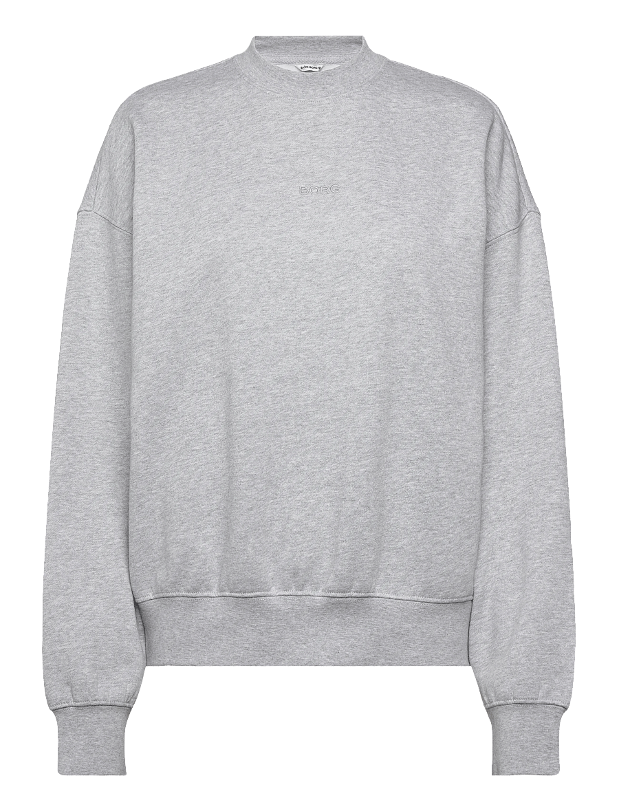 Björn Borg - STUDIO OVERSIZED SWEATSHIRT - sweatshirts - light grey melange - 0