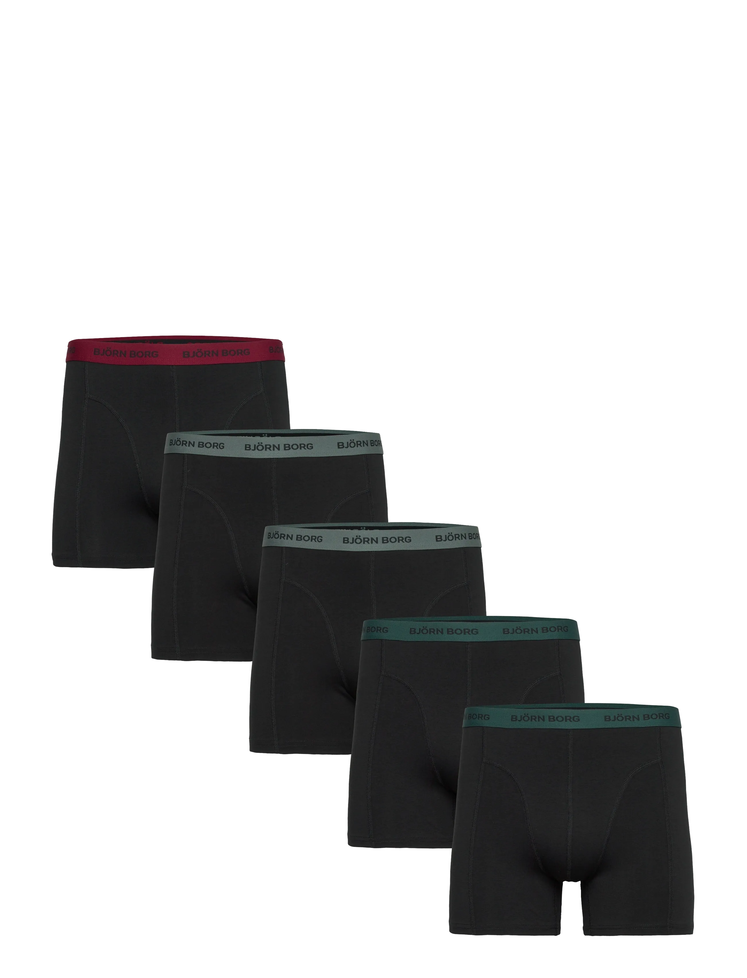 Björn Borg Cotton Stretch Boxer 5P, XL, Underwear, Schwarz - Boxers, Männerswear