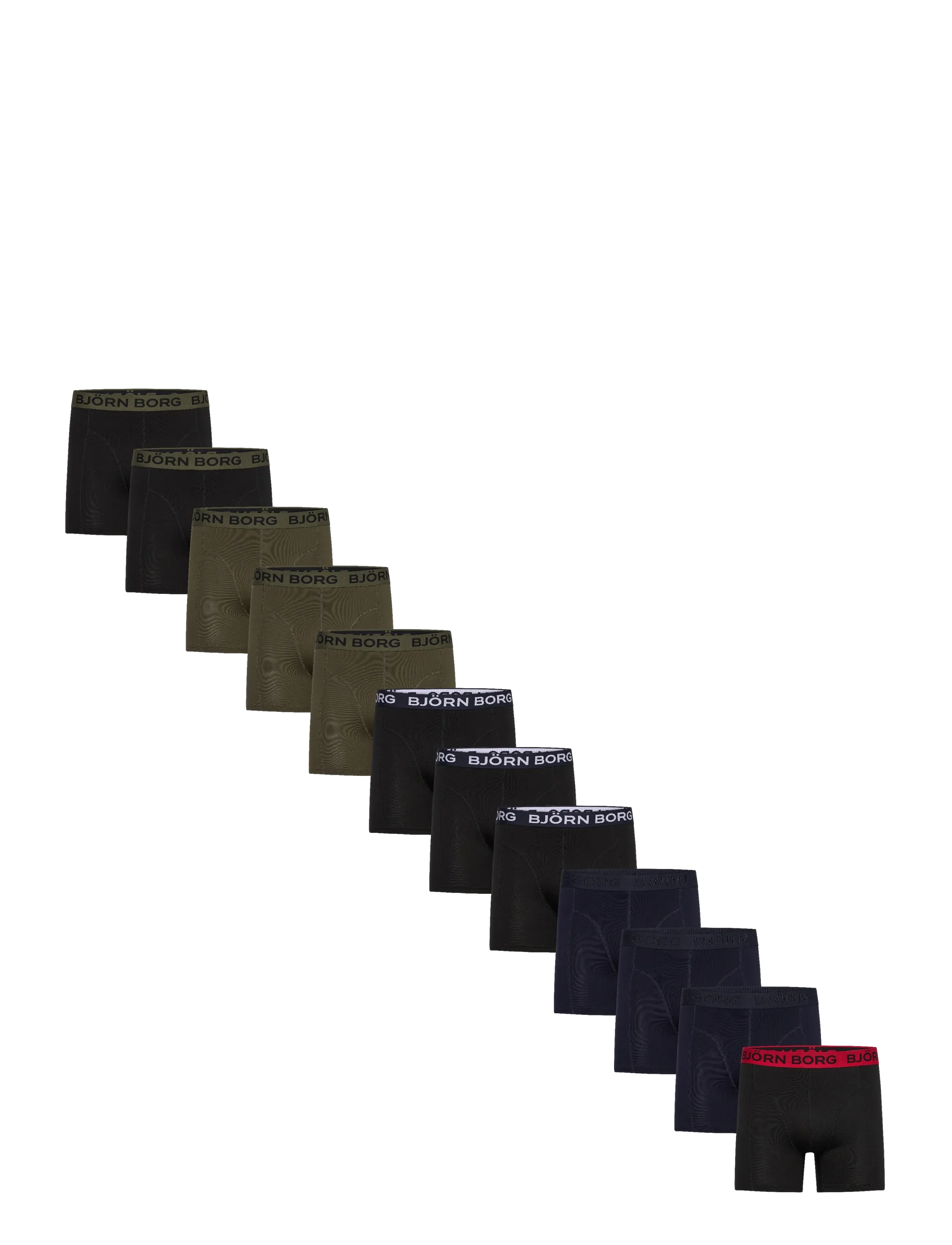 Björn Borg COTTON STRETCH BOXER 12p - Unterwäsche - MULTIPACK 1 / black