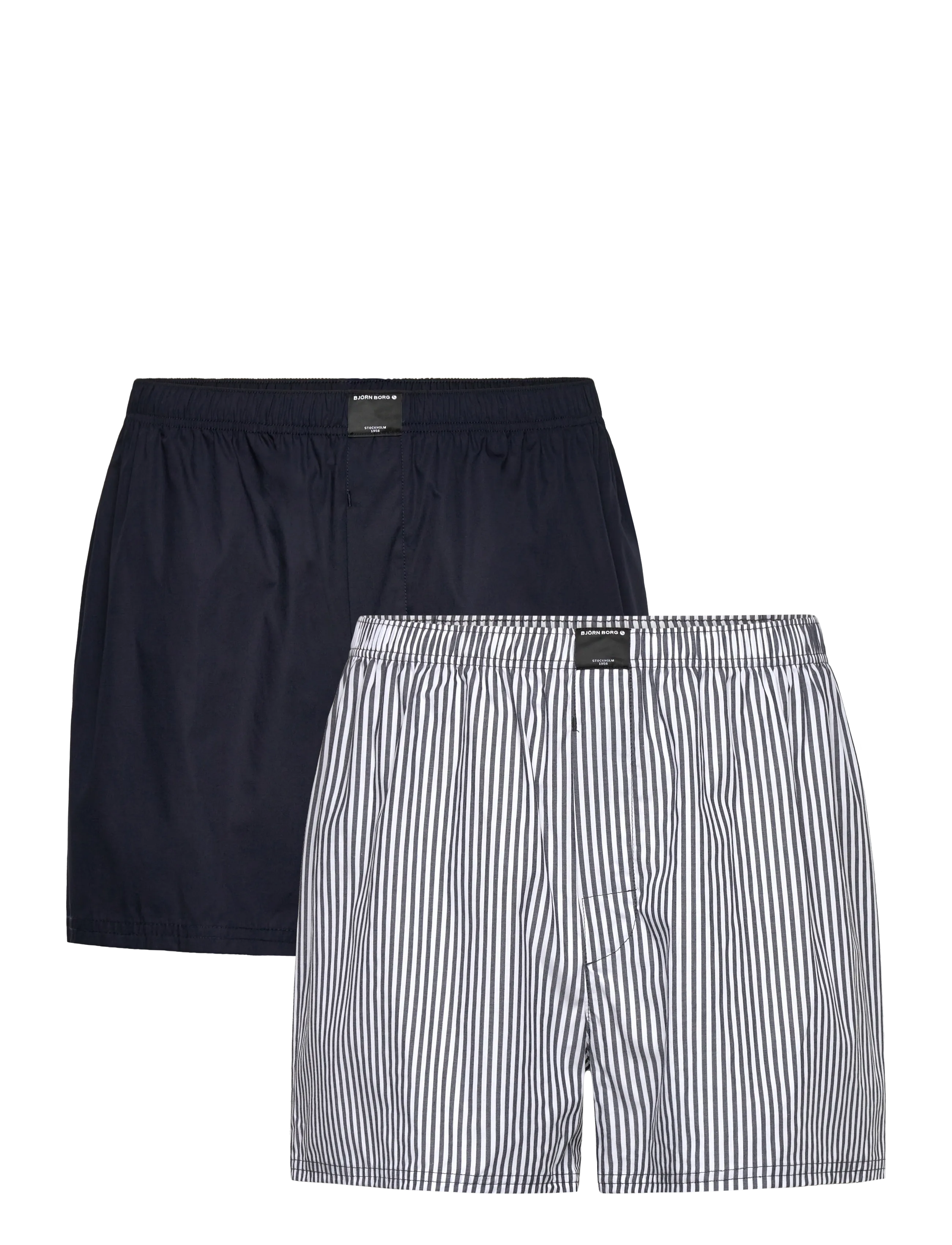 Björn Borg COTTON STRETCH WOVEN BOXER SHORTS 2p - Unterwäsche - MULTIPACK 3 / navy