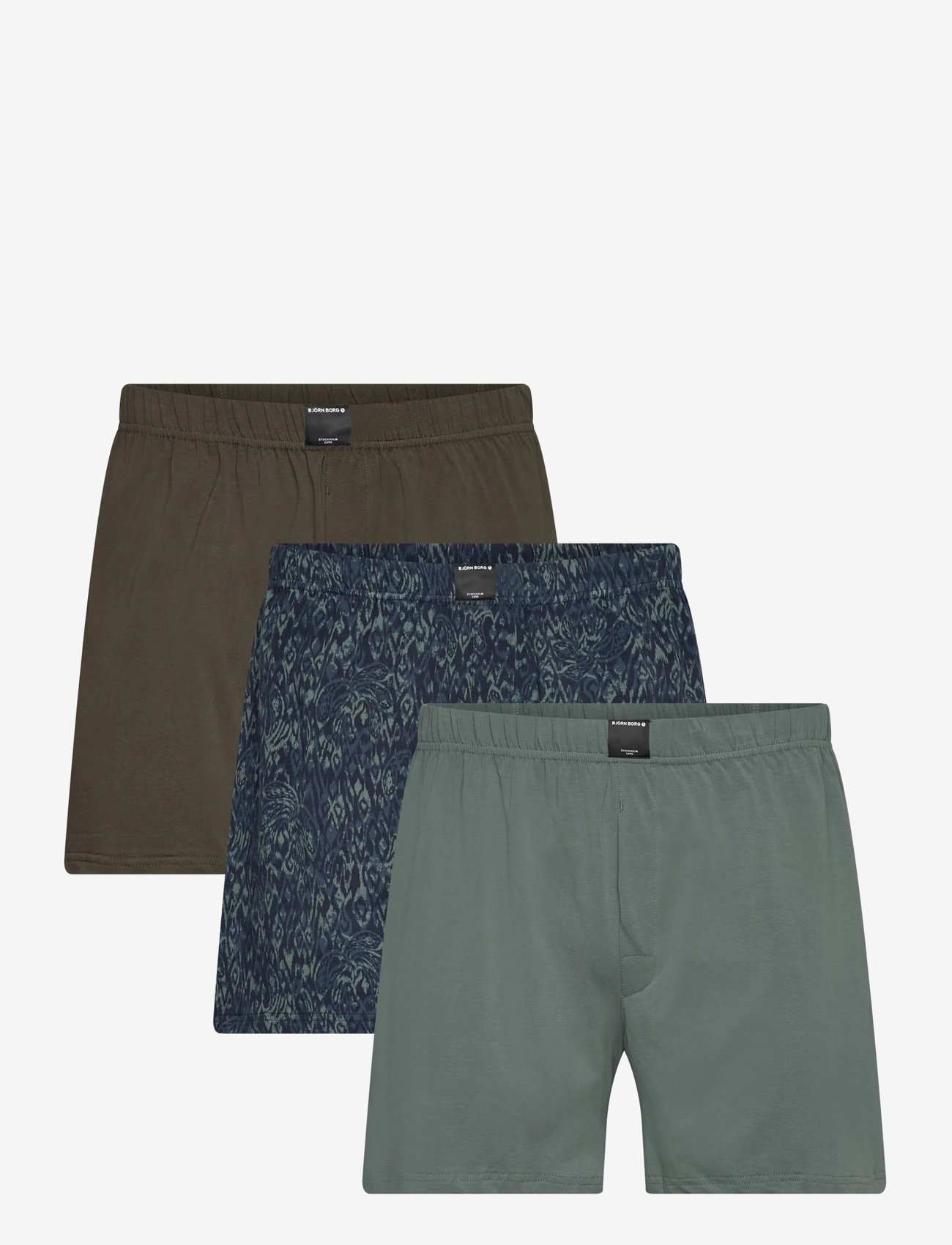 Björn Borg - COTTON STRETCH JERSEY BOXER SHORTS 3p - multipack underpants - multipack 1 - 0
