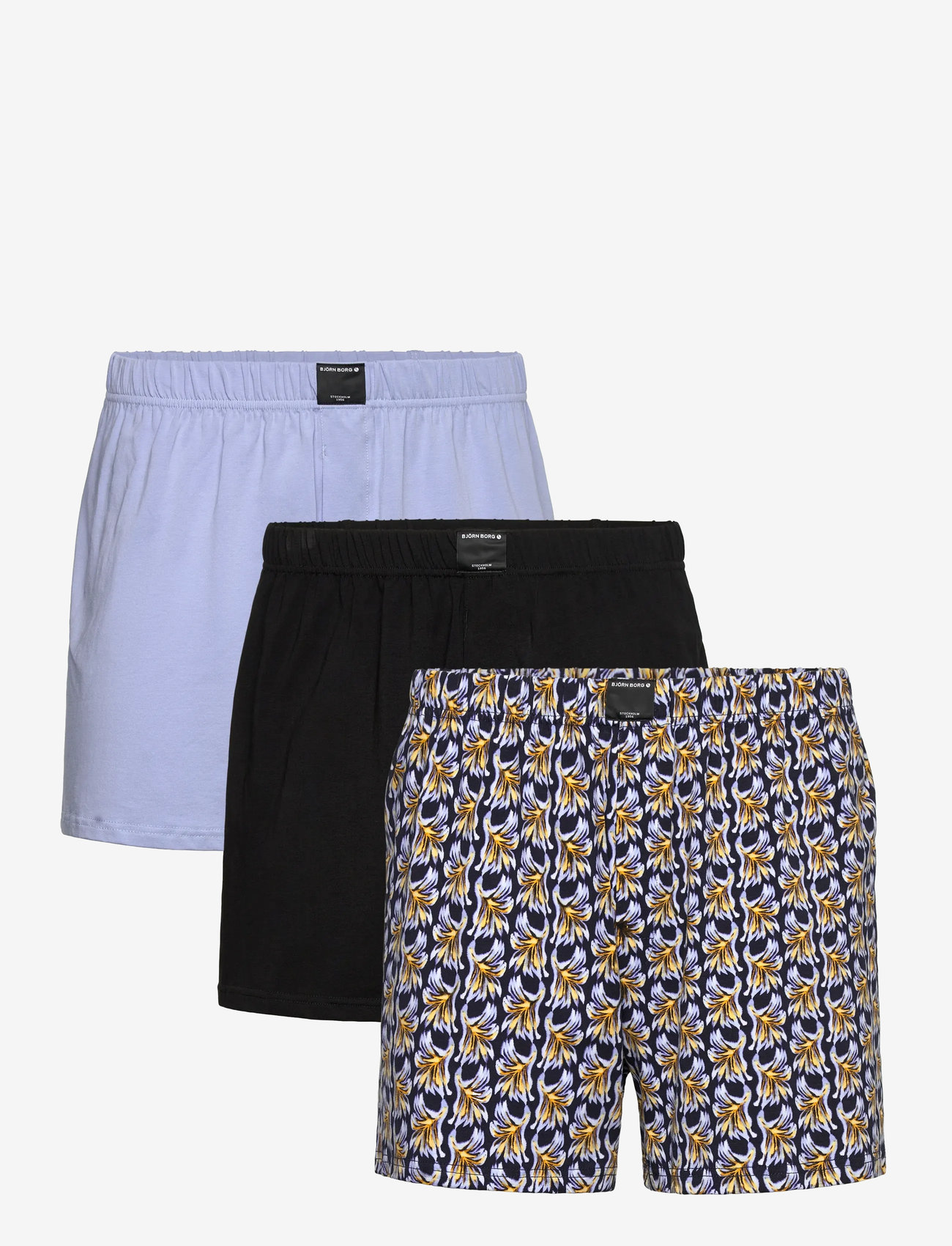 Björn Borg - COTTON STRETCH JERSEY BOXER SHORTS 3p - aluspükste mitmikpakk - multipack 2 - 0
