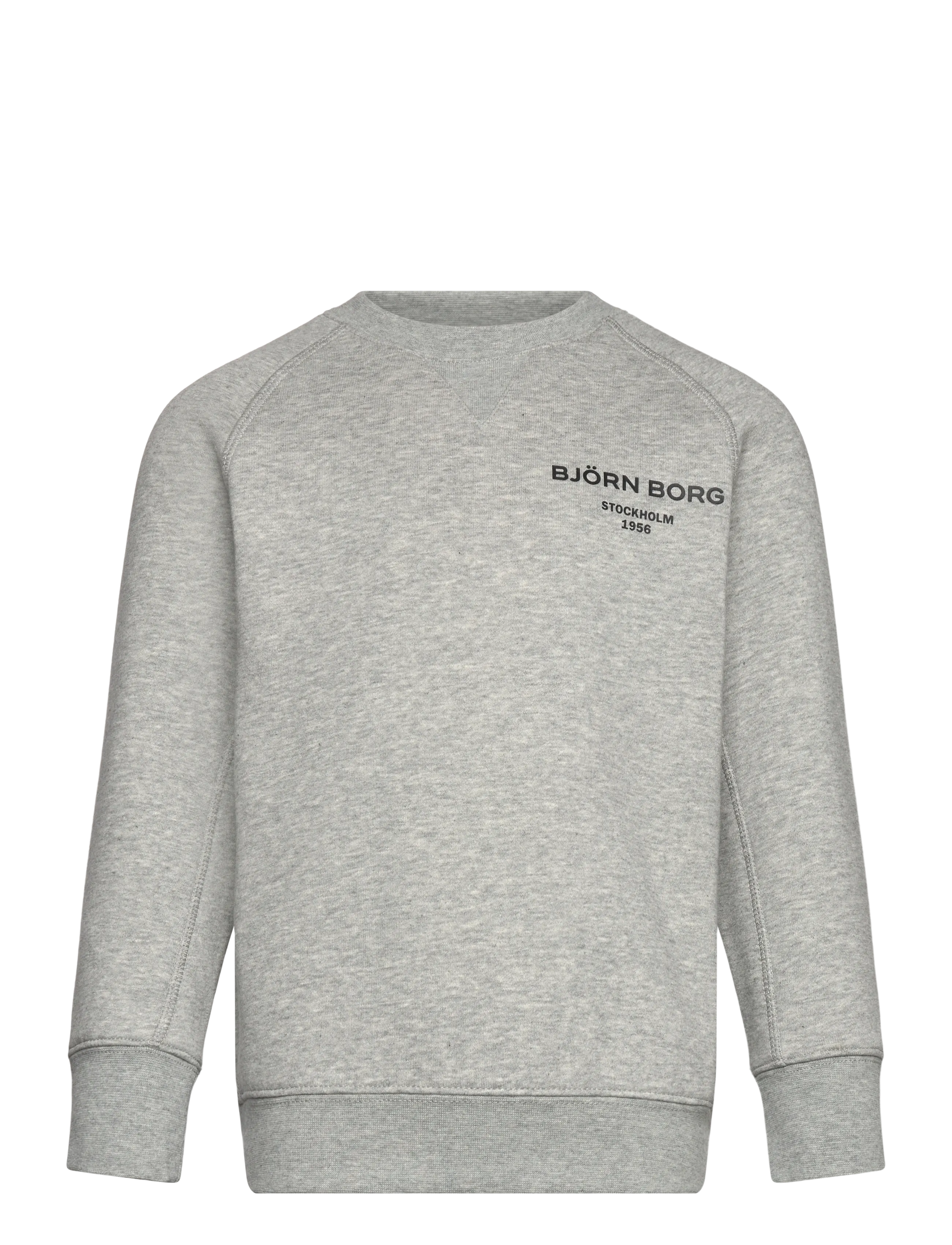 Björn Borg BORG ESSENTIAL 1 SWEATSHIRT - Sweatshirts - LIGHT GREY MELANGE / grey