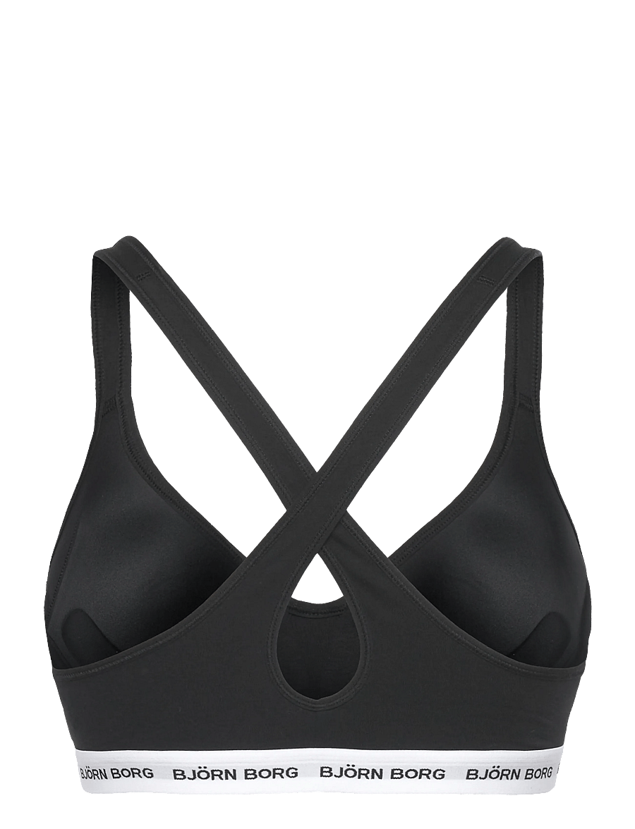 Björn Borg - LOGO BRALETTE - sport bh:ar - black beauty - 1