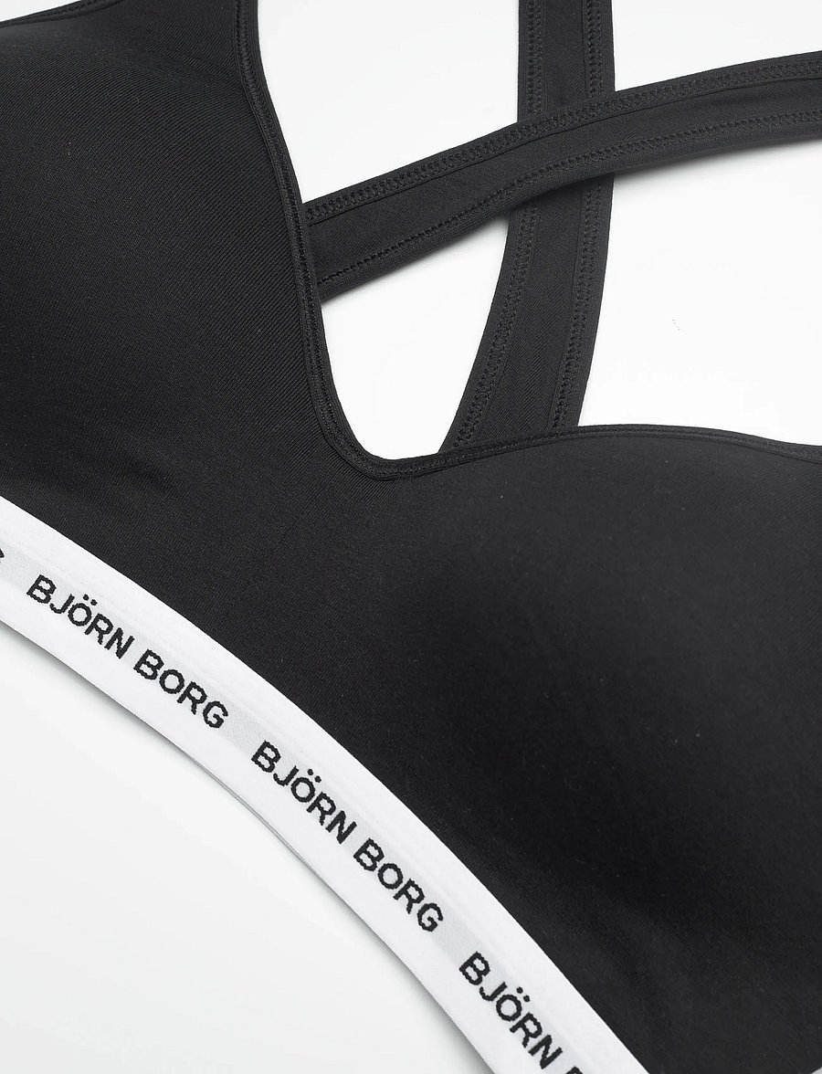 Björn Borg - LOGO BRALETTE - sport bh:ar - black beauty - 2