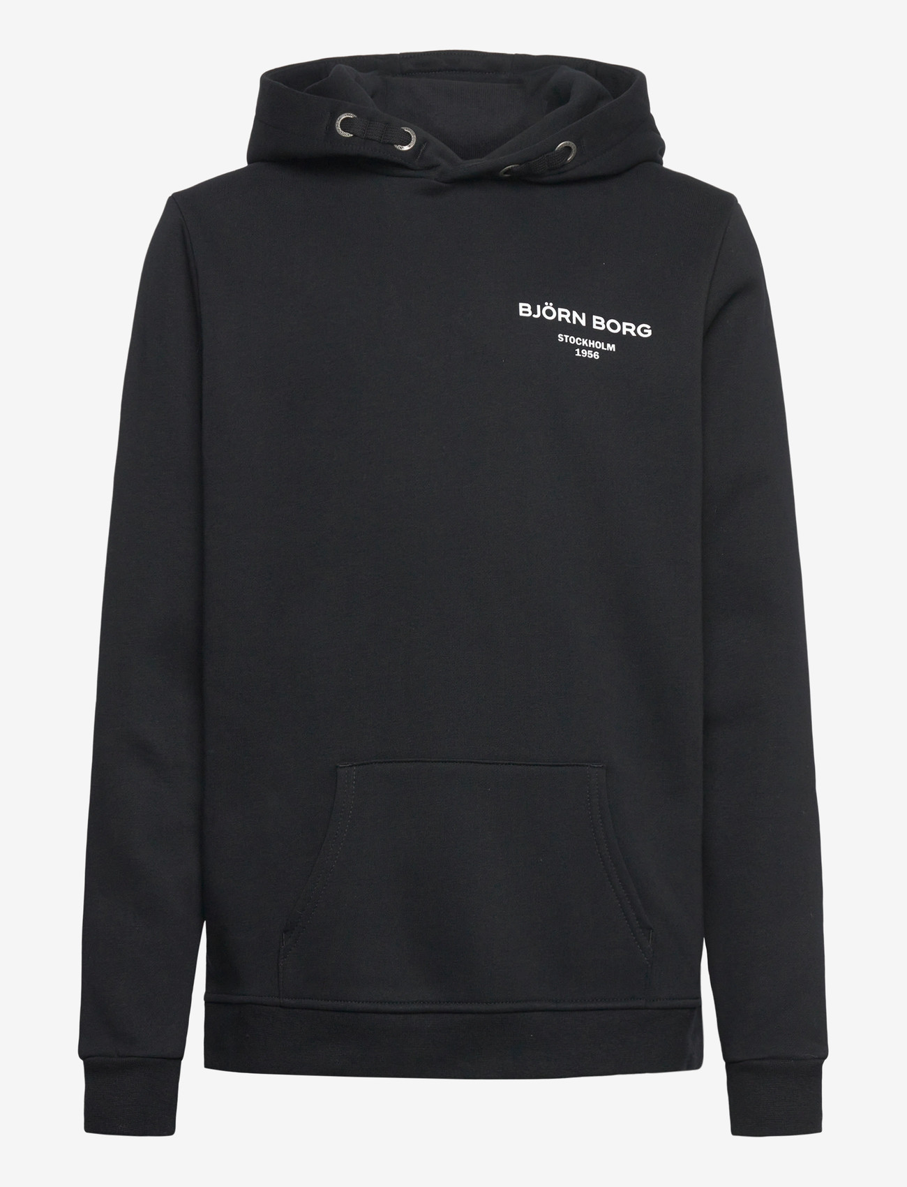 Björn Borg - BORG ESSENTIAL 1 HOODIE - kapuutsiga dressipluusid - black beauty - 0