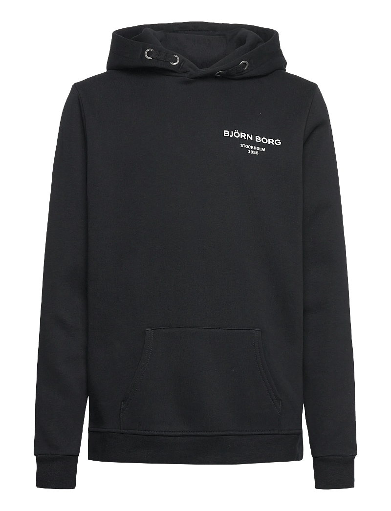 Björn Borg - BORG ESSENTIAL 1 HOODIE - kapuzenpullover - black beauty - 0