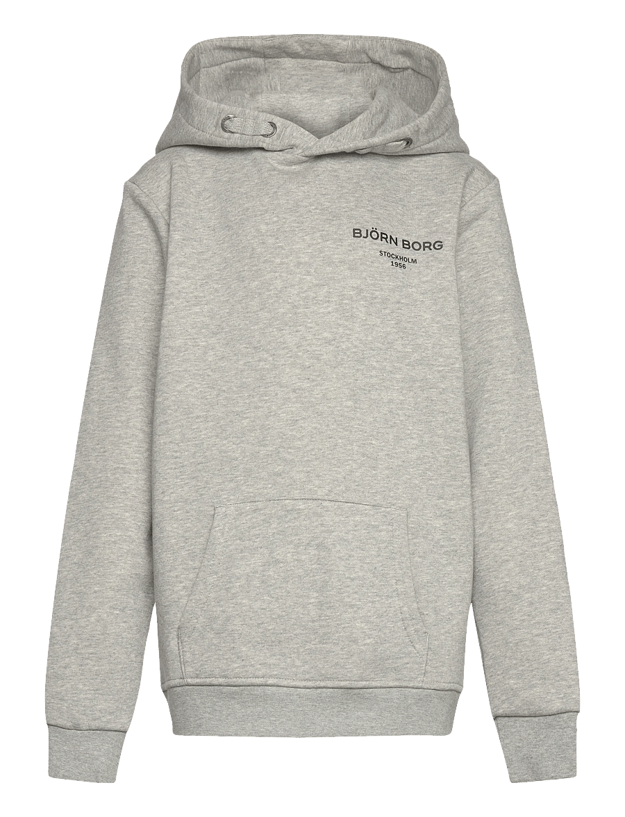 Björn Borg - BORG ESSENTIAL 1 HOODIE - kapuzenpullover - light grey melange - 0