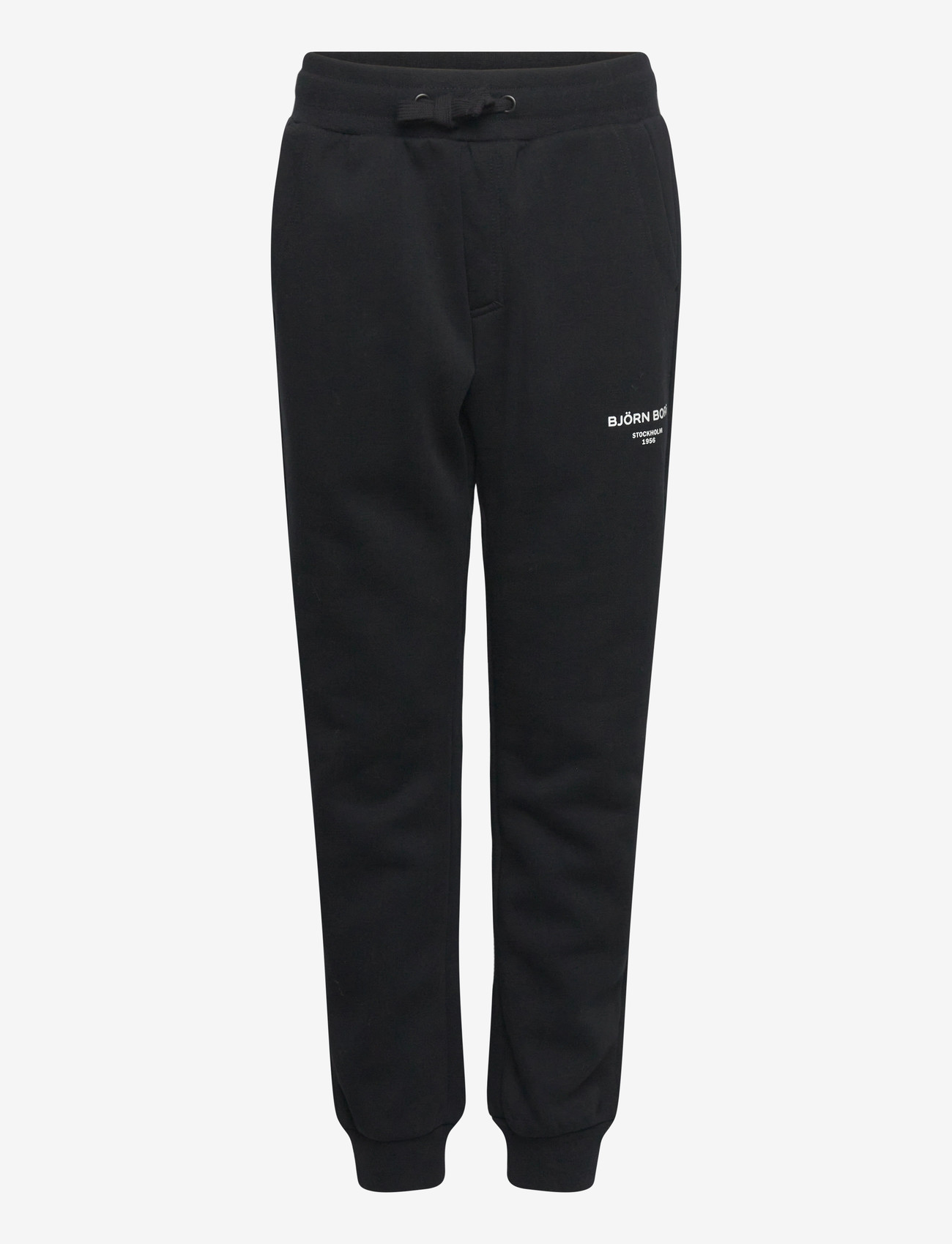 Björn Borg - BORG ESSENTIAL 1 TAPERED SWEATPANTS - dressipüksid - black beauty - 0