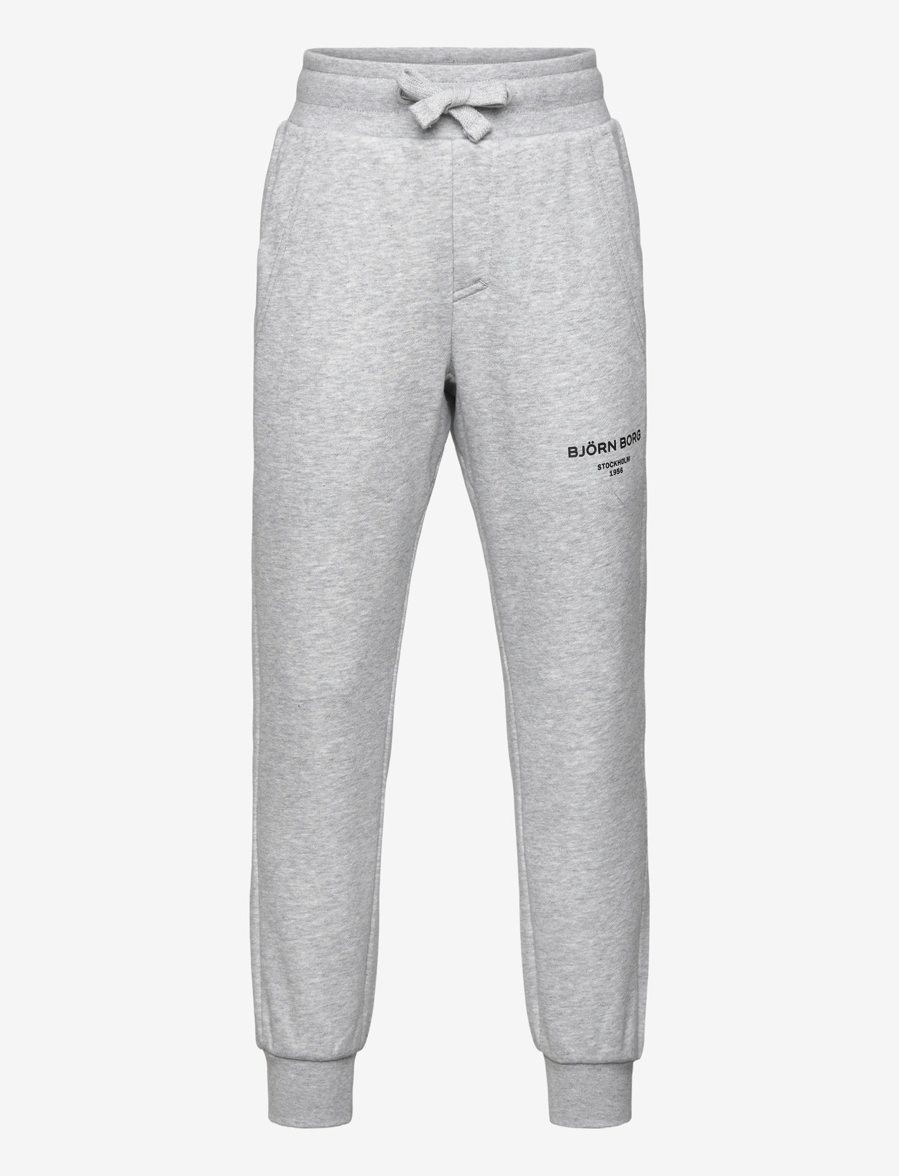 Björn Borg - BORG ESSENTIAL 1 TAPERED SWEATPANTS - sweatpants - light grey melange - 0