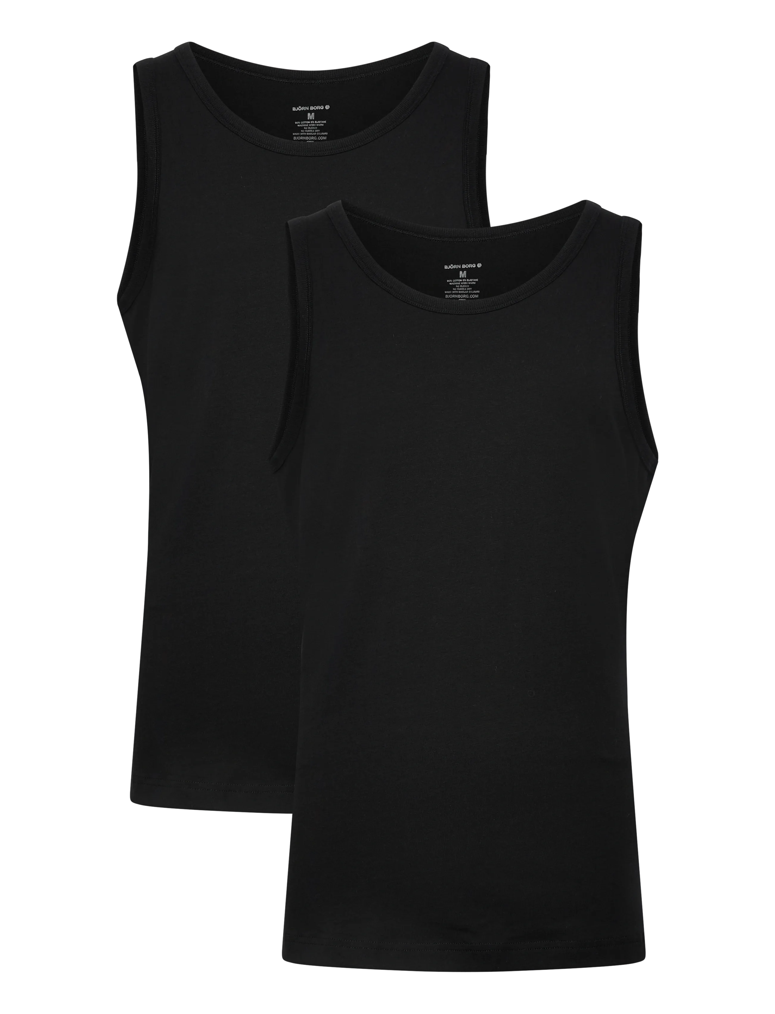 Björn Borg CORE SLIM TANK 2p - Pyjamapaidat - MULTIPACK 2 / black