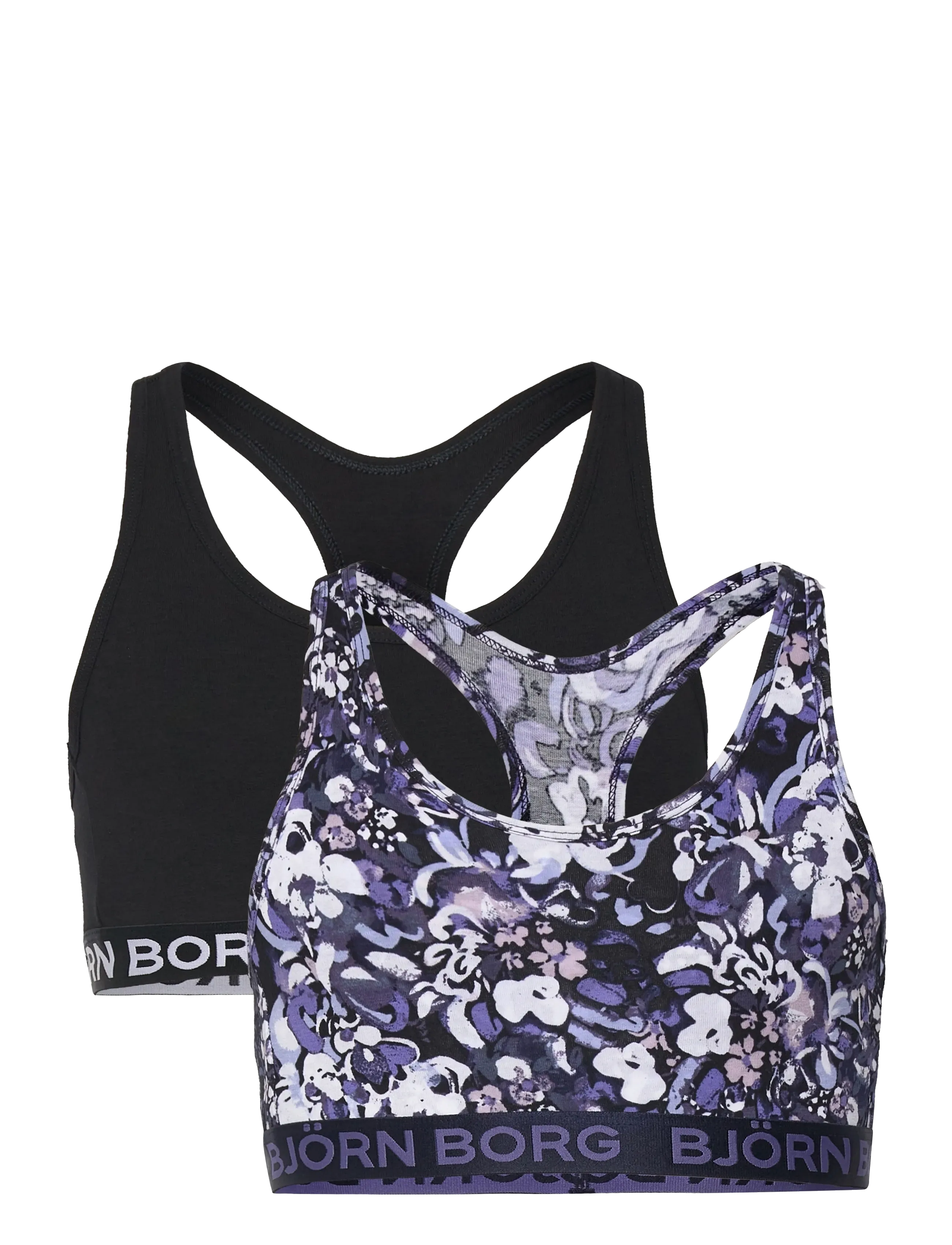Björn Borg Cotton Stretch Soft Top 2P, 134-140, Navy, Undertøj > Toppe, Børn