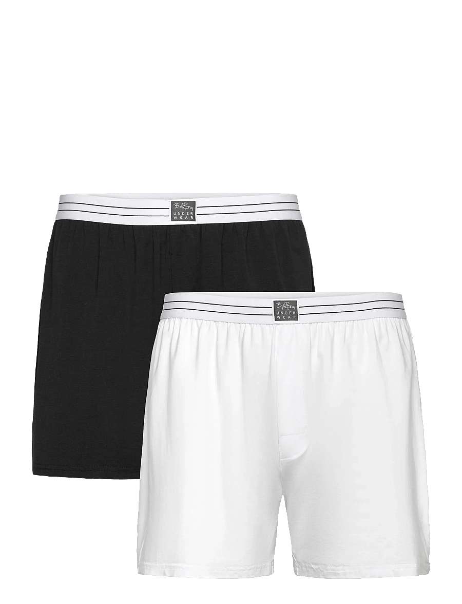Björn Borg - VISCOSE COTTON BLEND JERSEY BOXER SHORTS 2p - multipack underpants - multipack 1 - 0