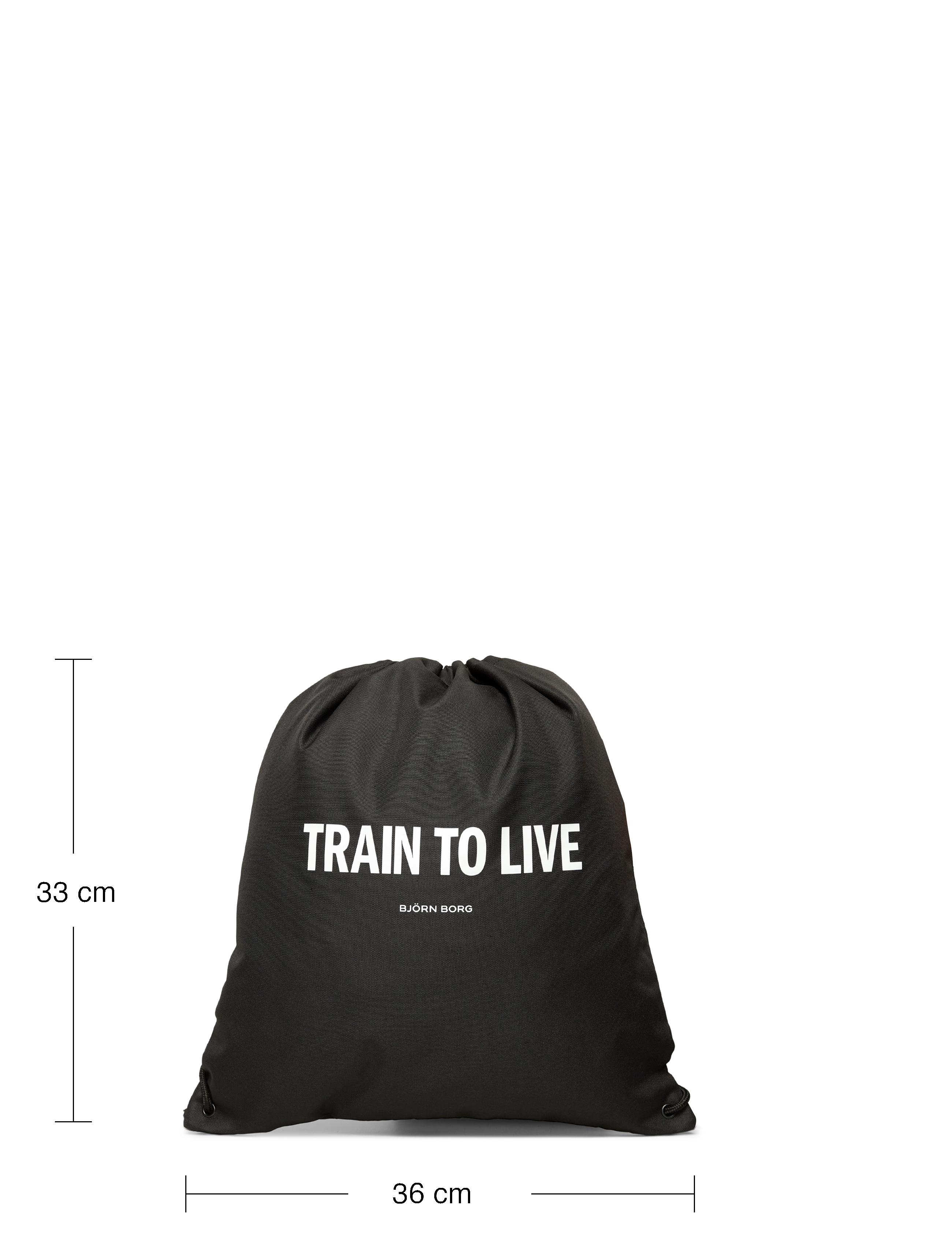 Björn Borg - BORG LOGO DRAWSTRING BAG - die niedrigsten preise - black beauty - 3
