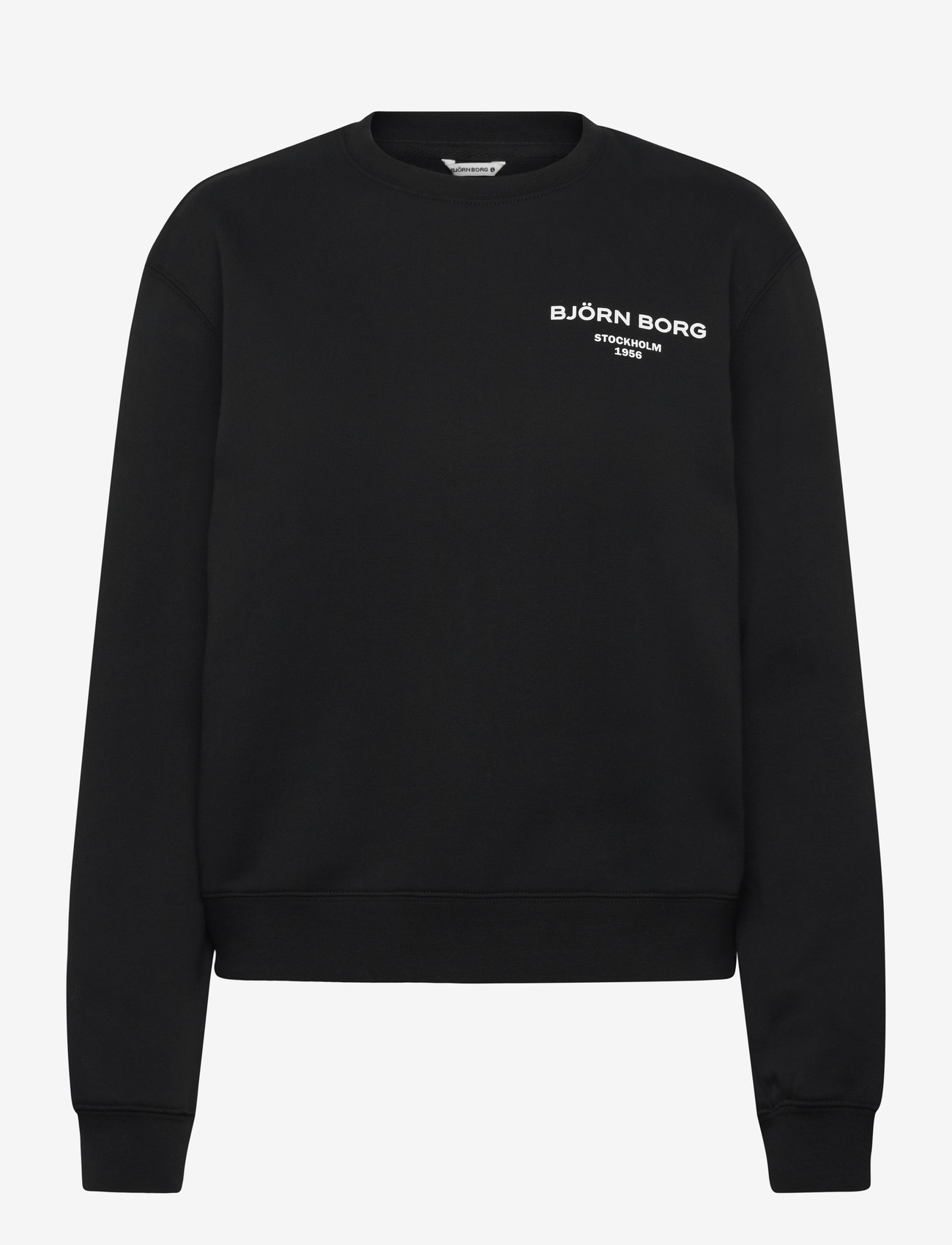 Björn Borg - BORG ESSENTIAL 1 SWEATSHIRT - tops - black beauty - 0