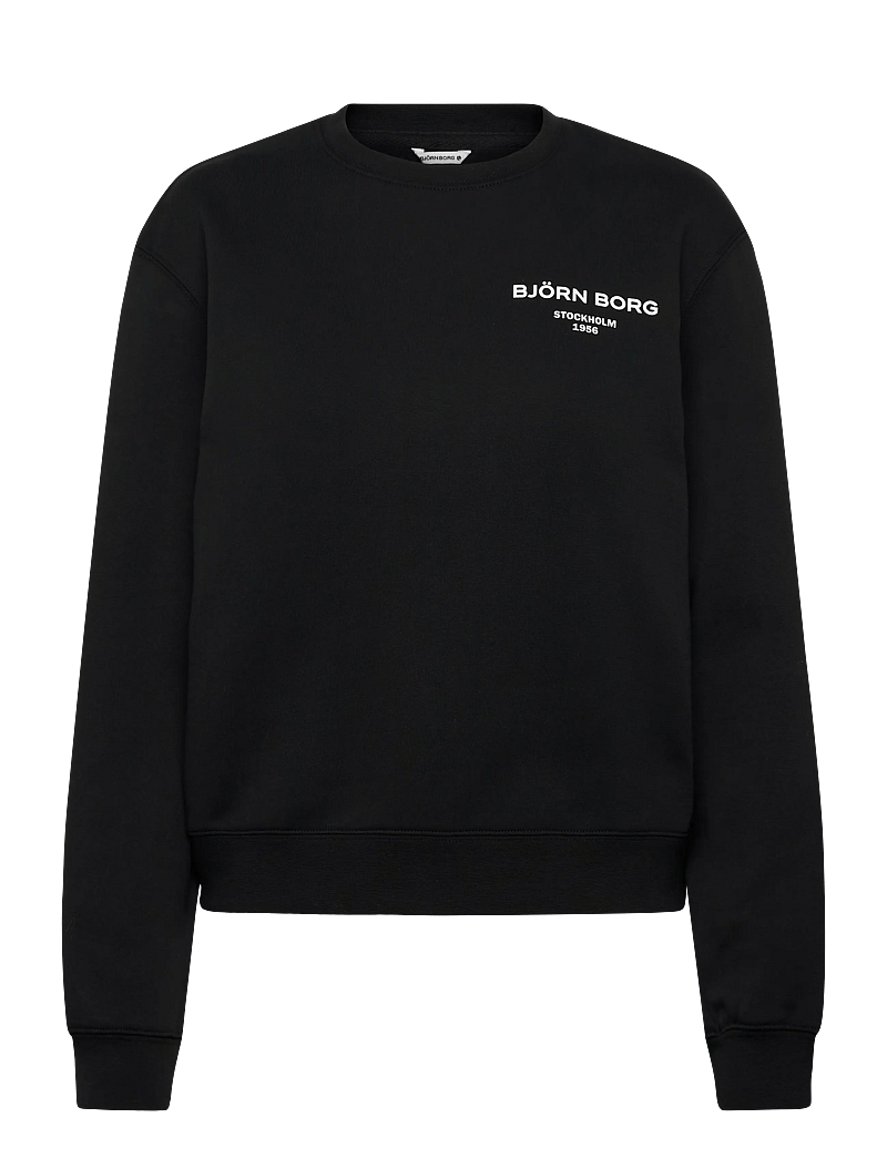 Björn Borg - BORG ESSENTIAL 1 SWEATSHIRT - oberteile - black beauty - 0