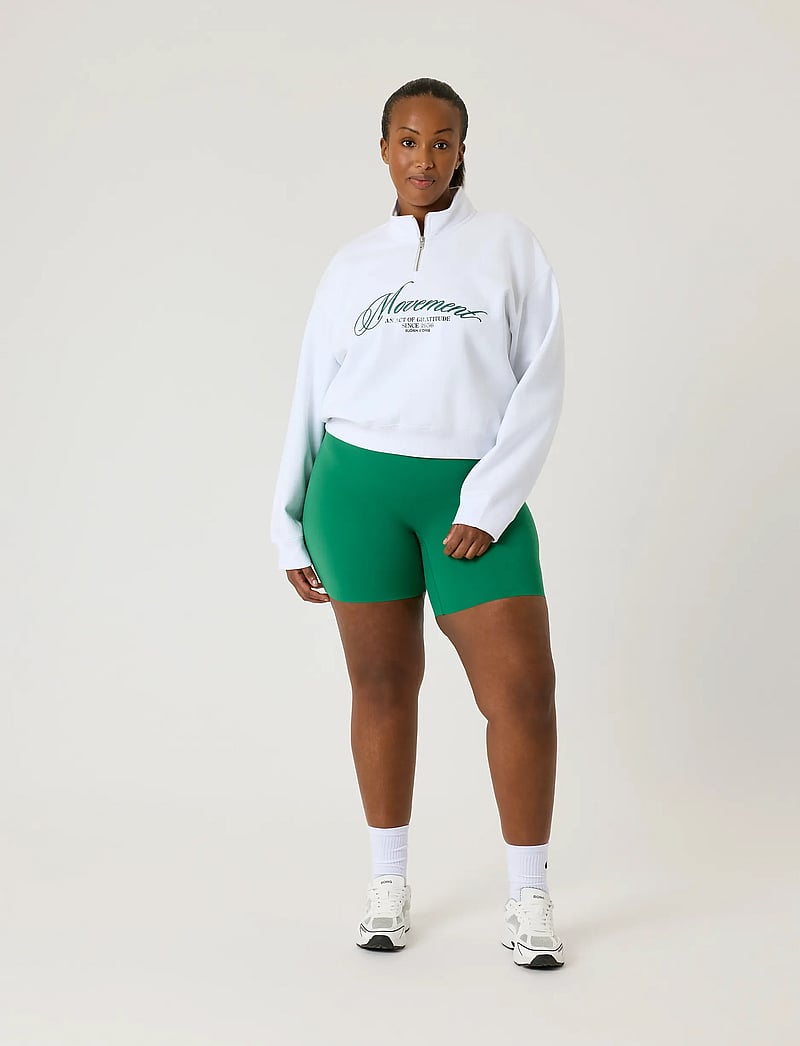 Björn Borg - ALICE STENLÖF HALFZIP SWEATSHIRT - Överdelar - brilliant white - 4