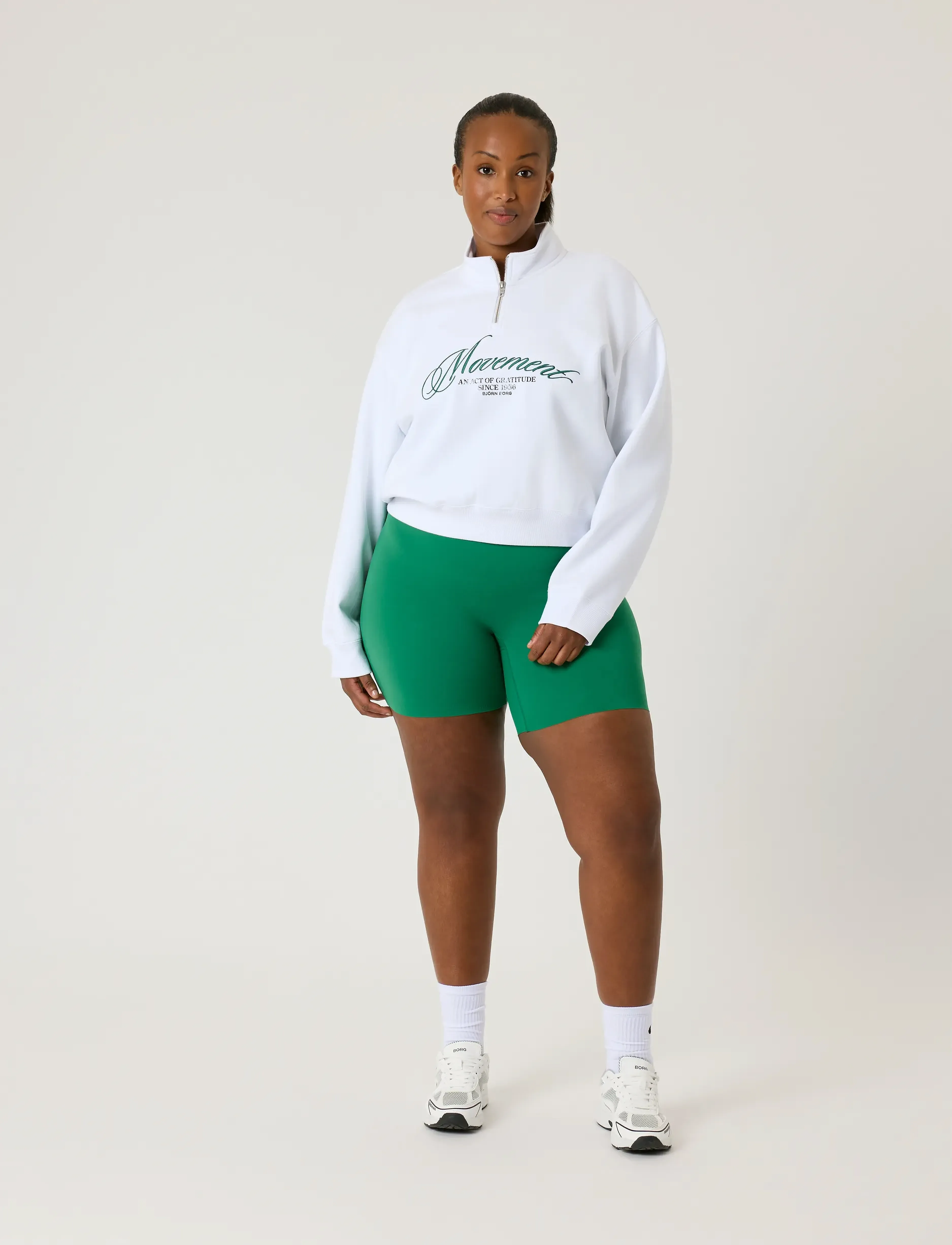Björn Borg - ALICE STENLÖF HALFZIP SWEATSHIRT - brilliant white - 4