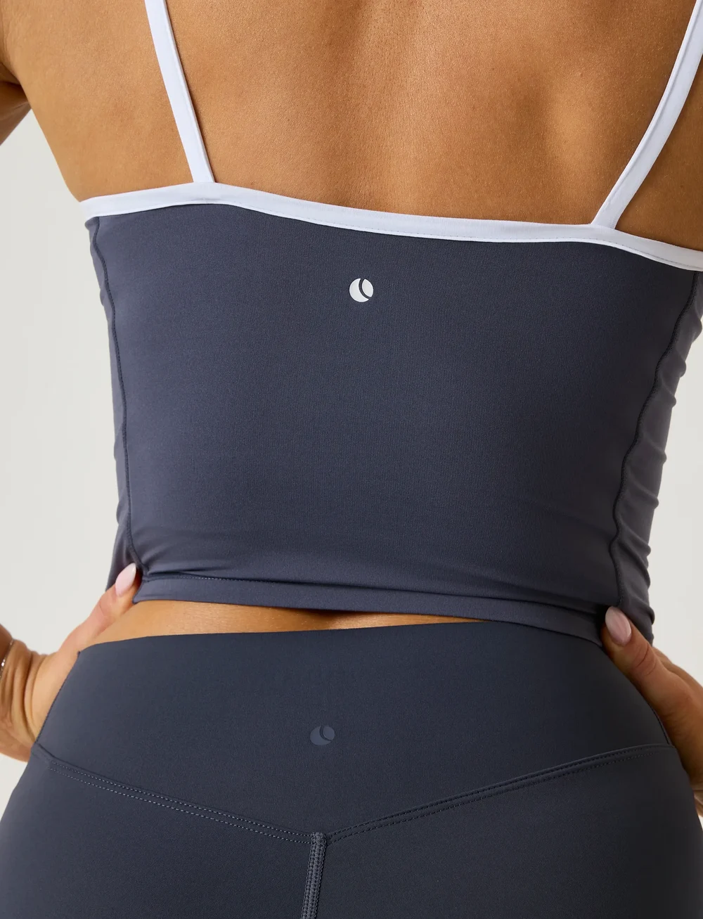 Björn Borg - ALICE STENLÖF CROPPED TANK TOP - tank tops - odyssey gray - 5