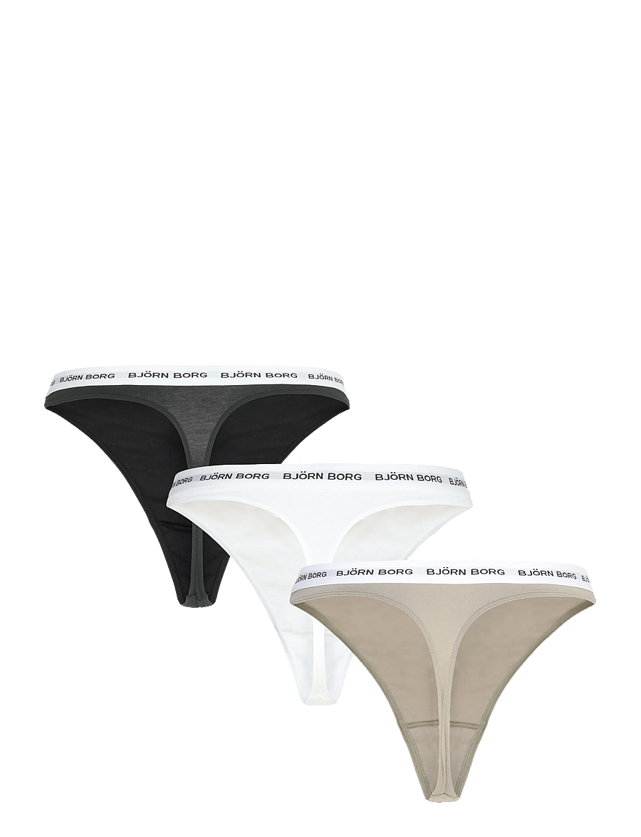 Björn Borg - LOGO THONG 3p - unterwäsche & socken - multipack 1 - 2