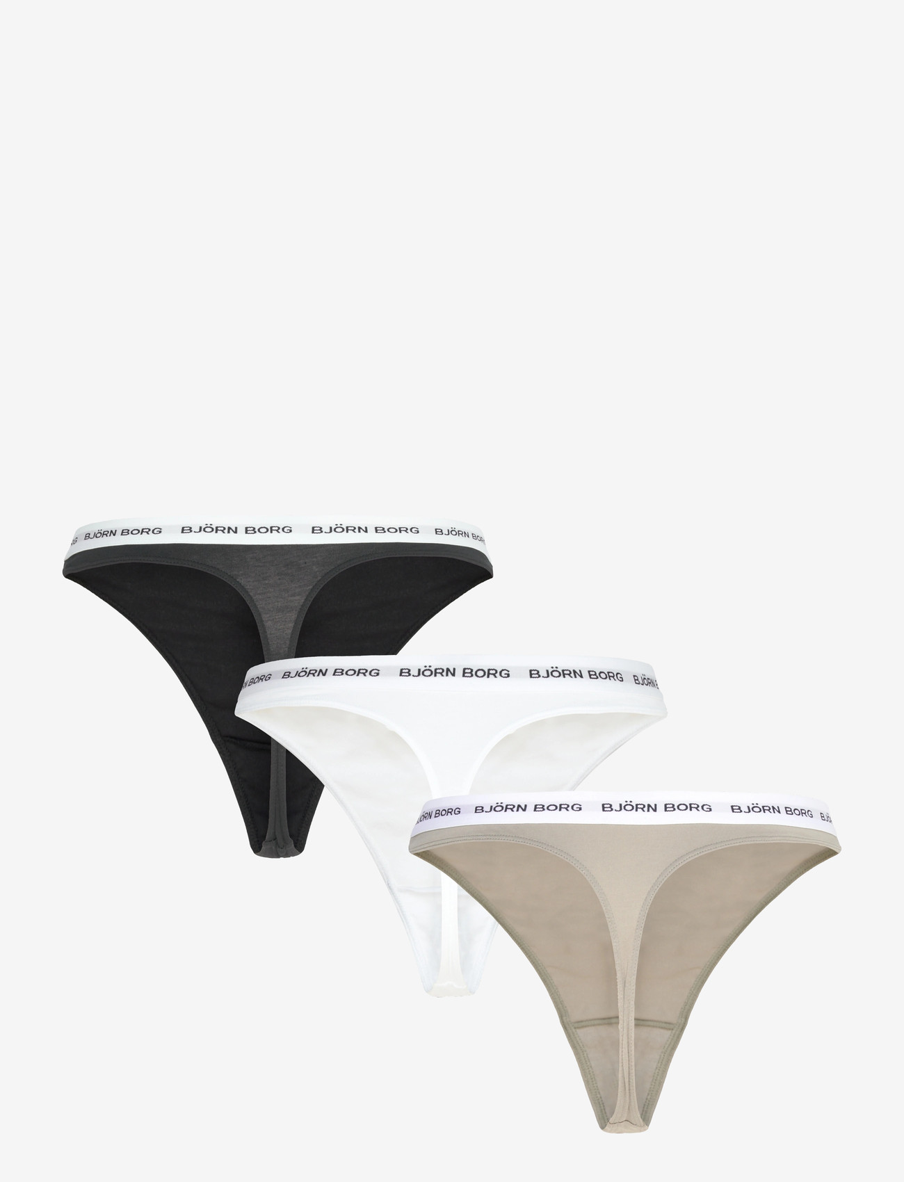 Björn Borg - LOGO THONG 3p - laveste priser - multipack 1 - 2