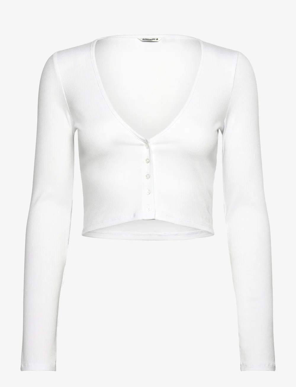 Björn Borg - ALICE STENLÖF CROPPED RIB CARDIGAN - topi un t-krekli - brilliant white - 1