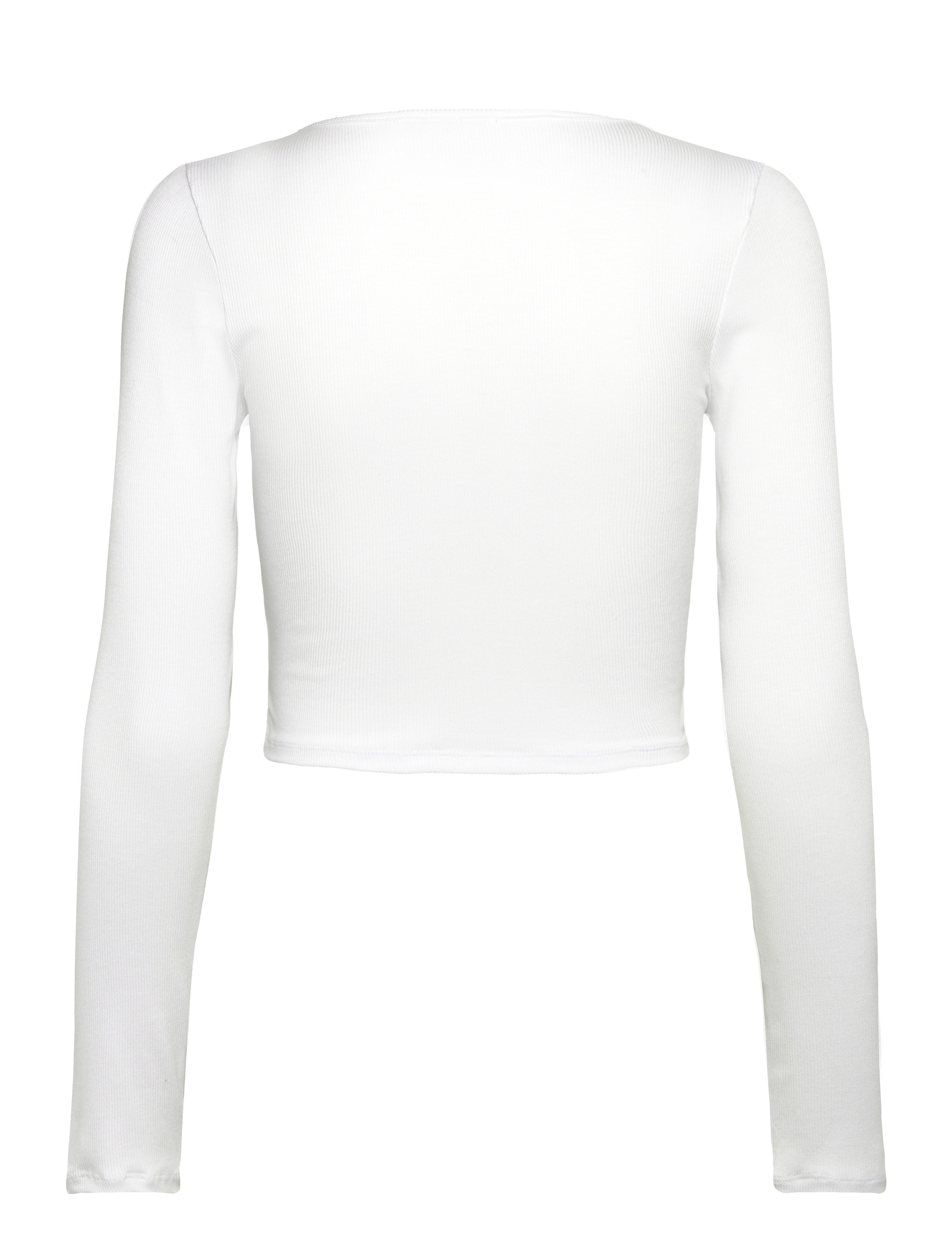 Björn Borg - ALICE STENLÖF CROPPED RIB CARDIGAN - langerma bolir - brilliant white - 2