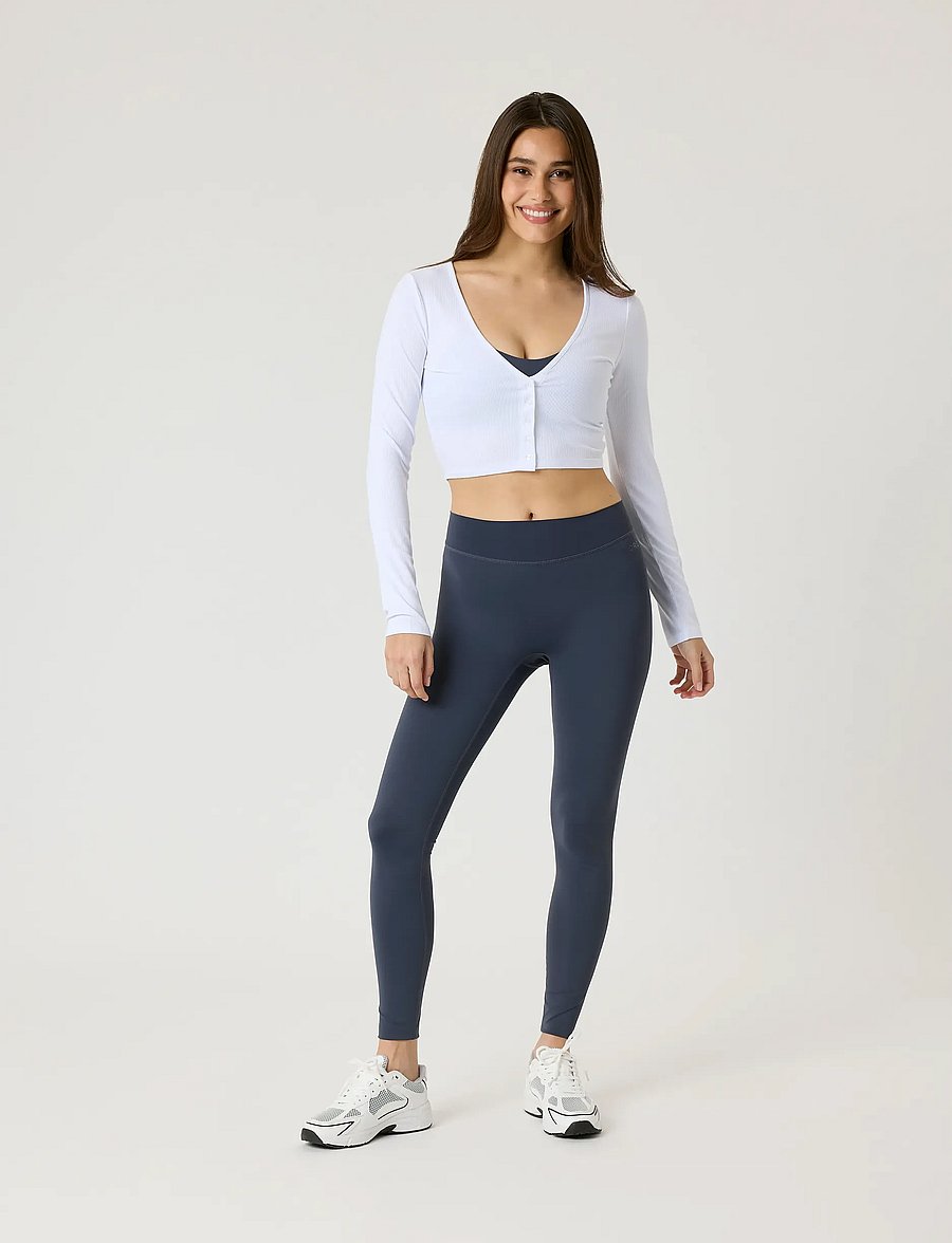 Björn Borg - ALICE STENLÖF CROPPED RIB CARDIGAN - crop-tops - brilliant white - 4
