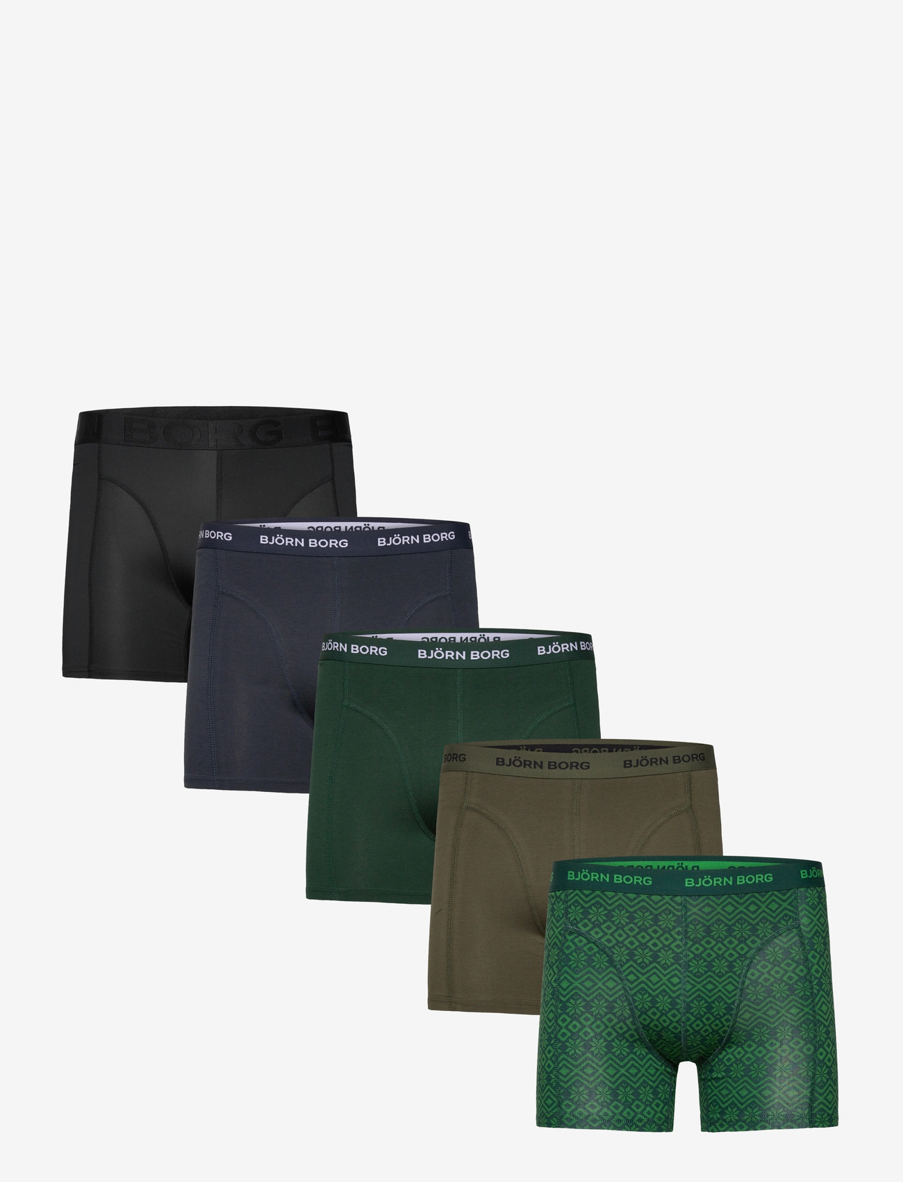 Björn Borg - COTTON STRETCH BOXER 5p - unterhosen im multipack - multipack 1 - 0