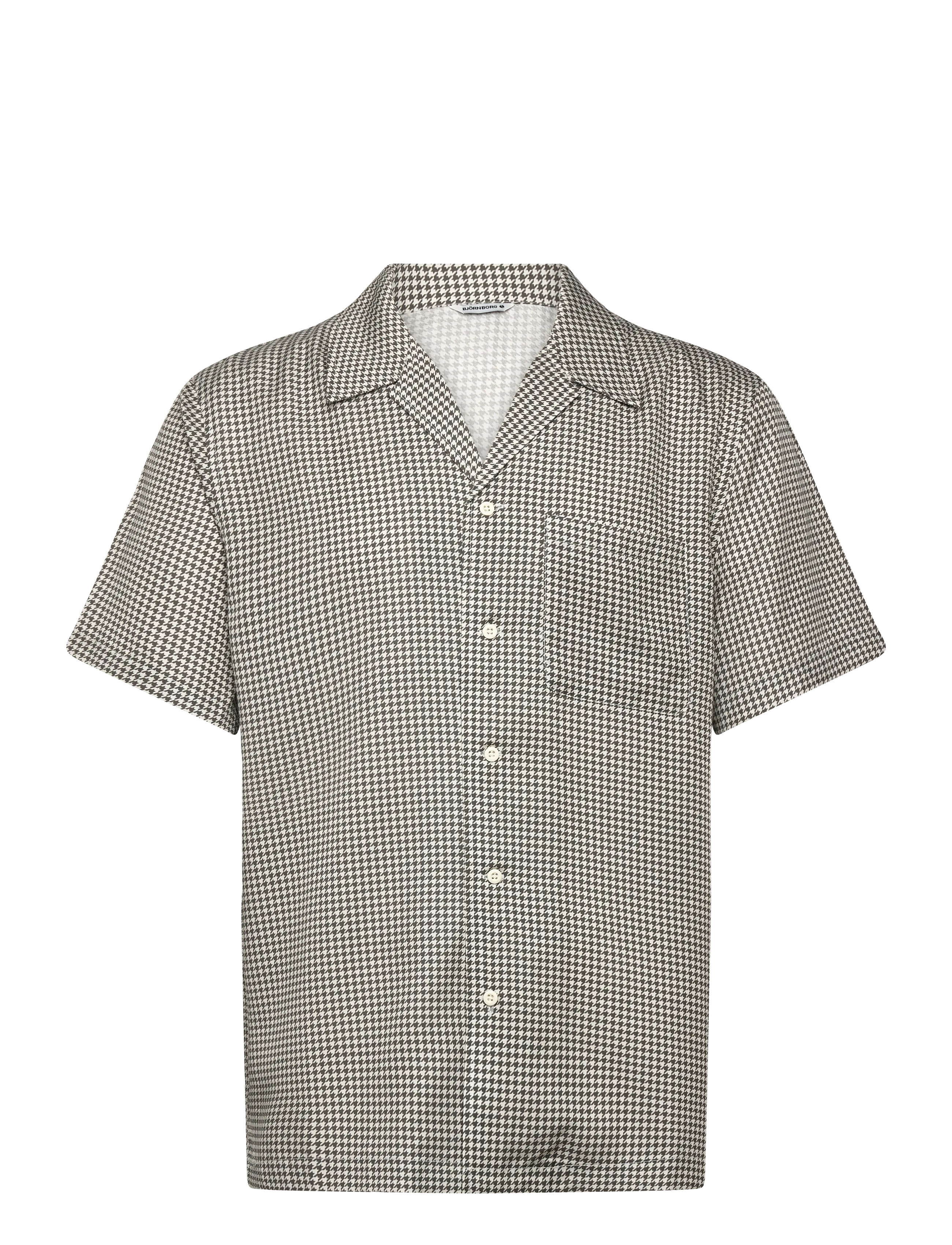 Björn Borg BORG LYOCELL RESORT SHIRT - Tänavastiil - BB HOUNDSTOOTH 3 / grey