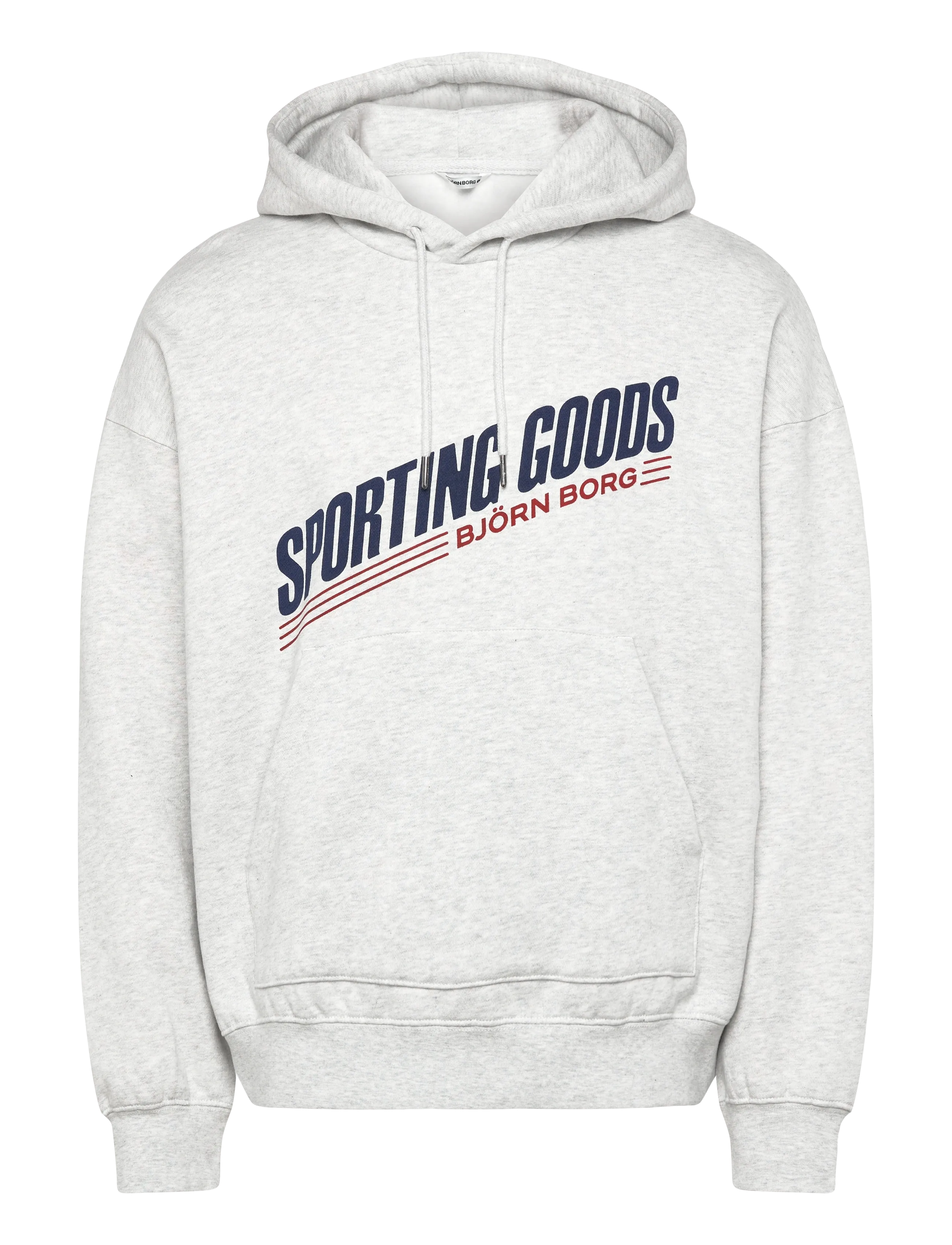 Björn Borg BORG OVERSIZED HOODIE - Tänavastiil - ULTRA LIGHT GREY MELANGE / grey